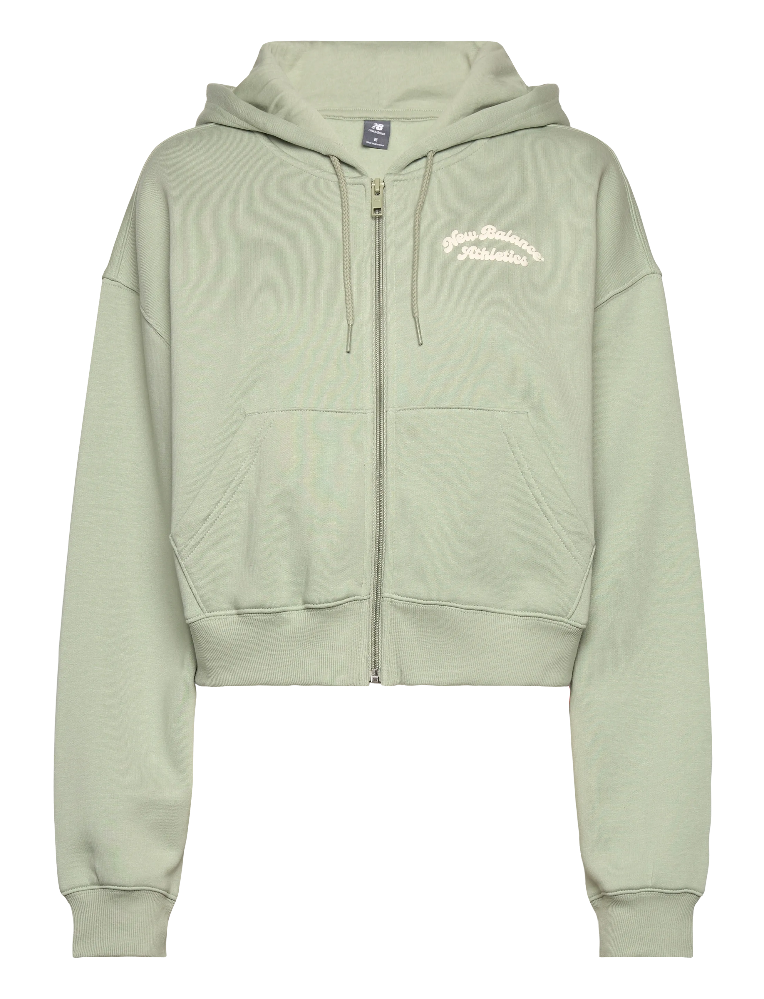 NEW BALANCE Linear Heritage Fleece Full Zip Grün - XL - Damen
