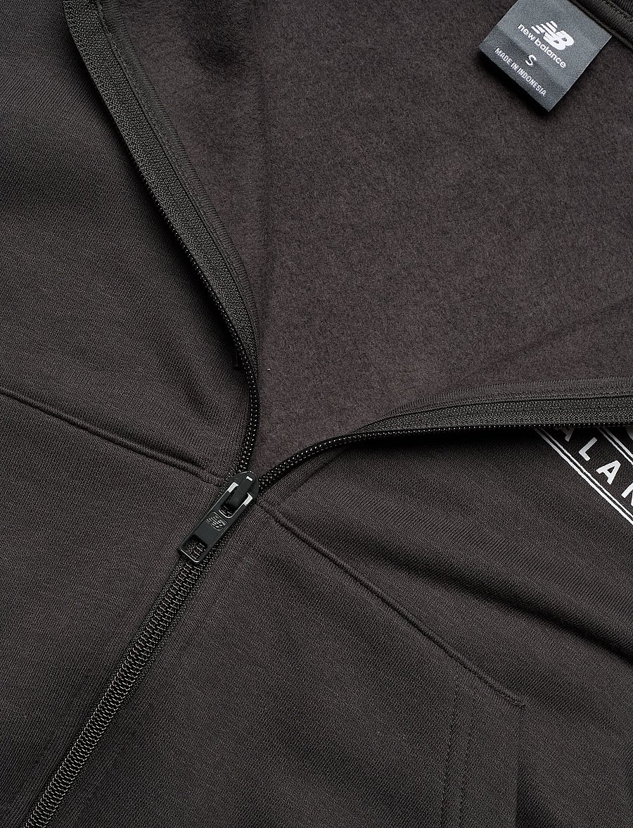New Balance - Reimagined Fleece Full Zip - kapuutsiga dressipluusid - faded black - 5