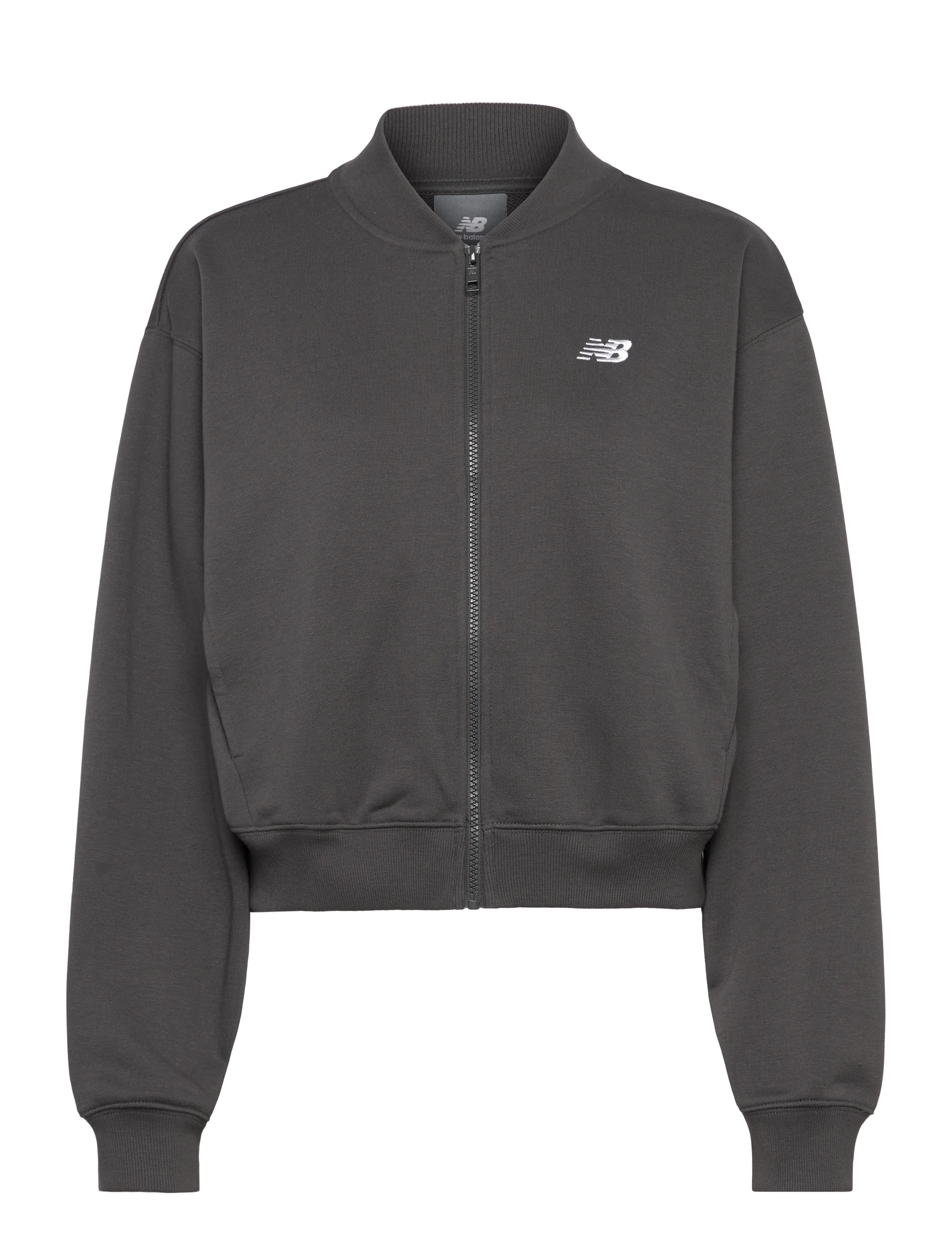 New Balance French Terry Bomber - Kleidung - FADED BLACK / black