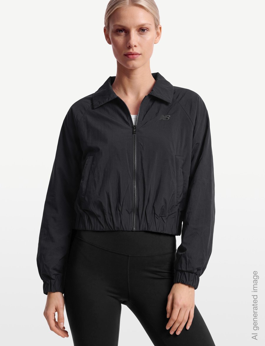 New Balance - Woven Bomber Jacket - vabaaja jakid - black - 3