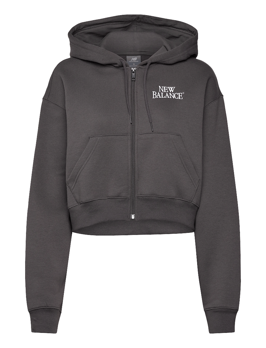 New Balance - Linear Heritage Fleece Full Zip - sweatshirts - faded black - 0