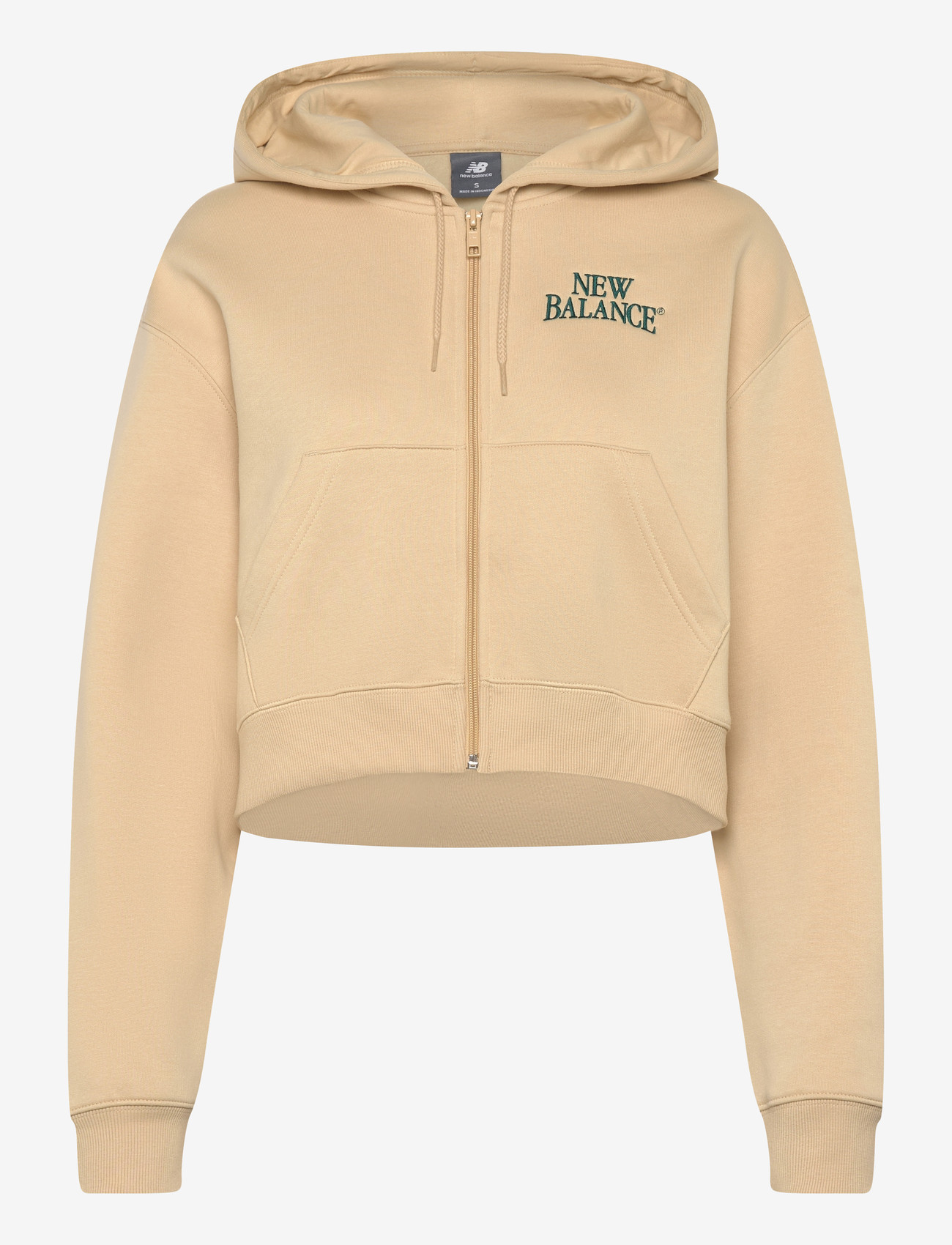 New Balance - Linear Heritage Fleece Full Zip - oberteile - toasted sesame - 0