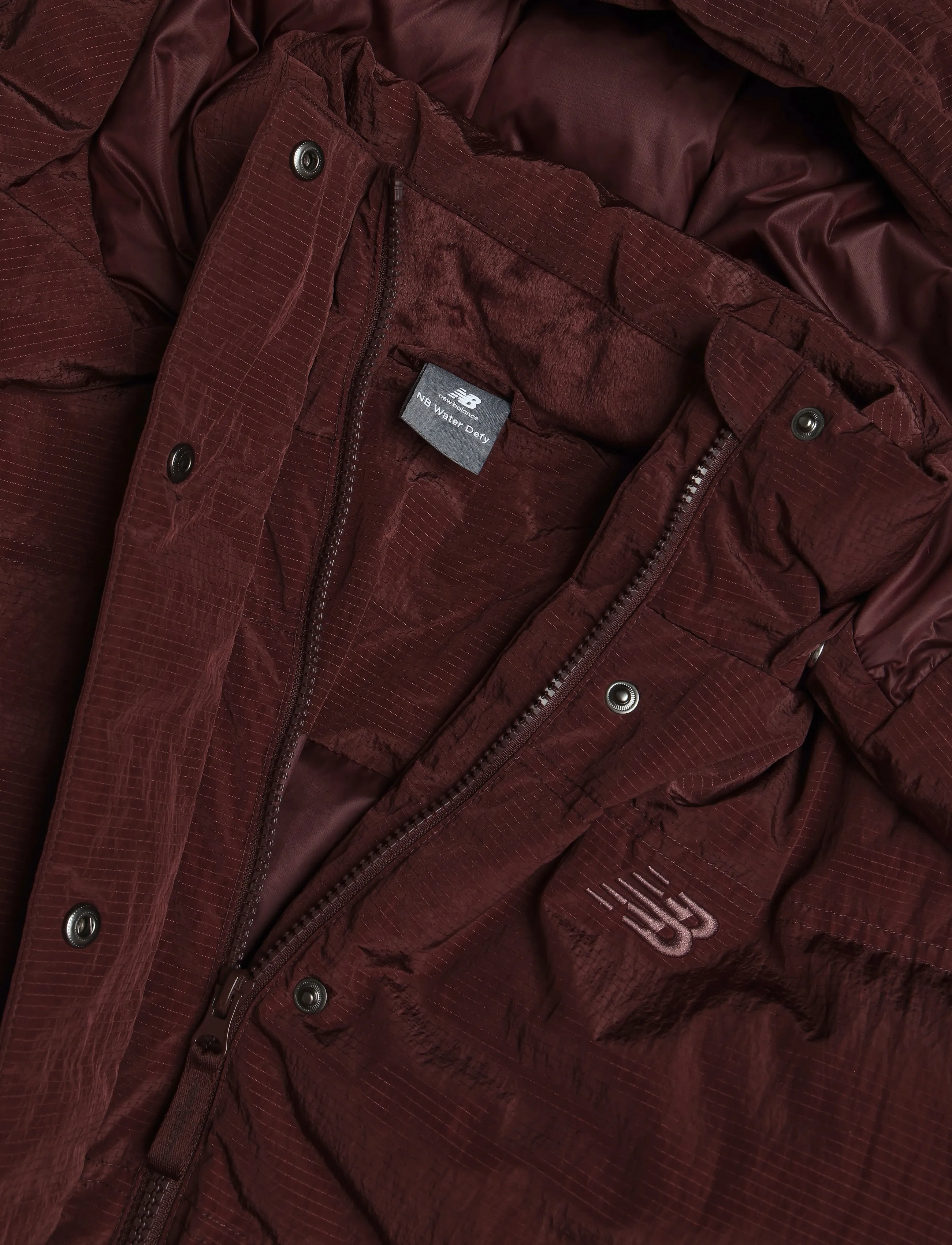 New Balance - Premium Puffer Jacket - dunjakker - cherry leather - 2