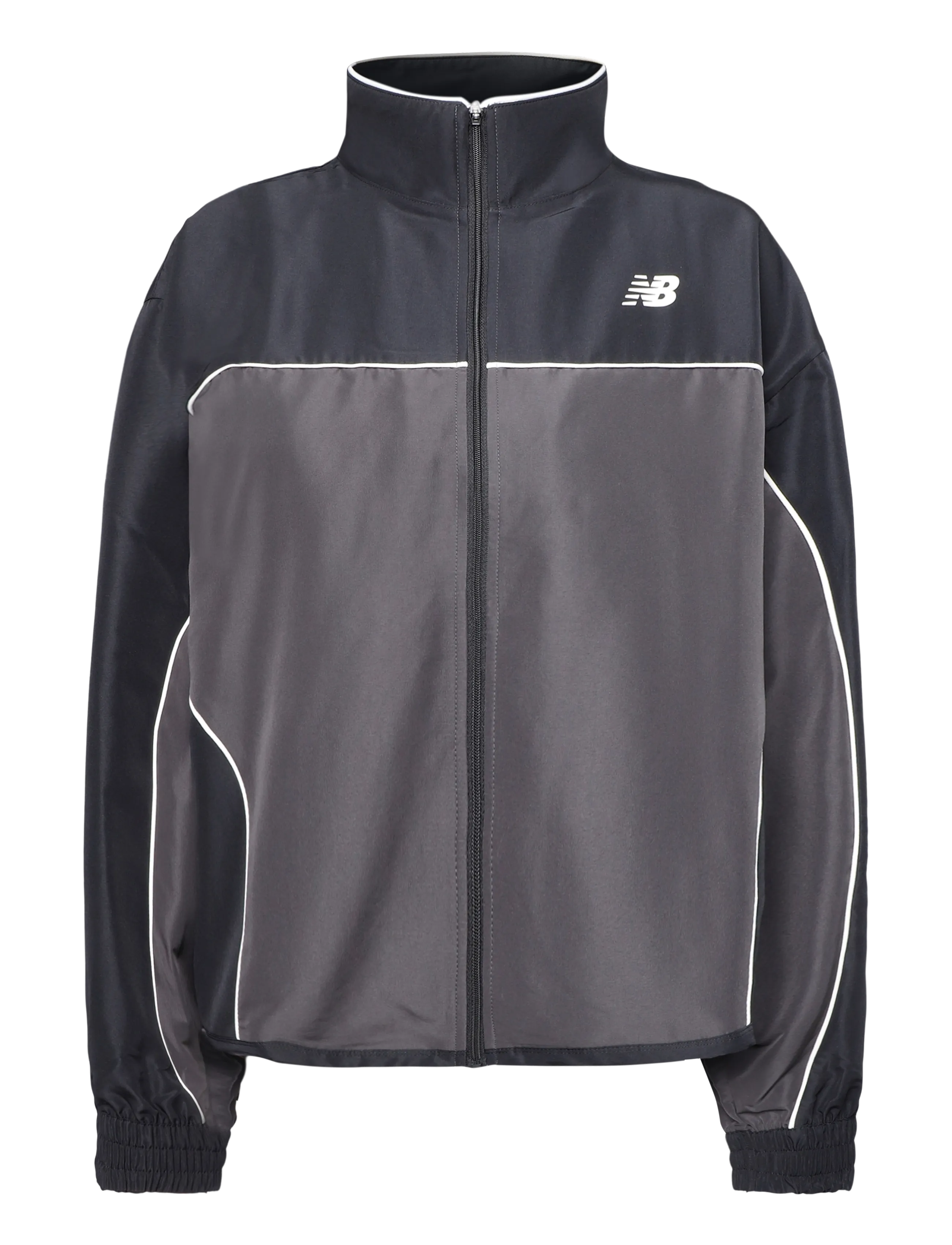 New Balance Trackside Woven Jacket, XS, Grey, Sport Jackets > Sport Casual Jackets, Dame