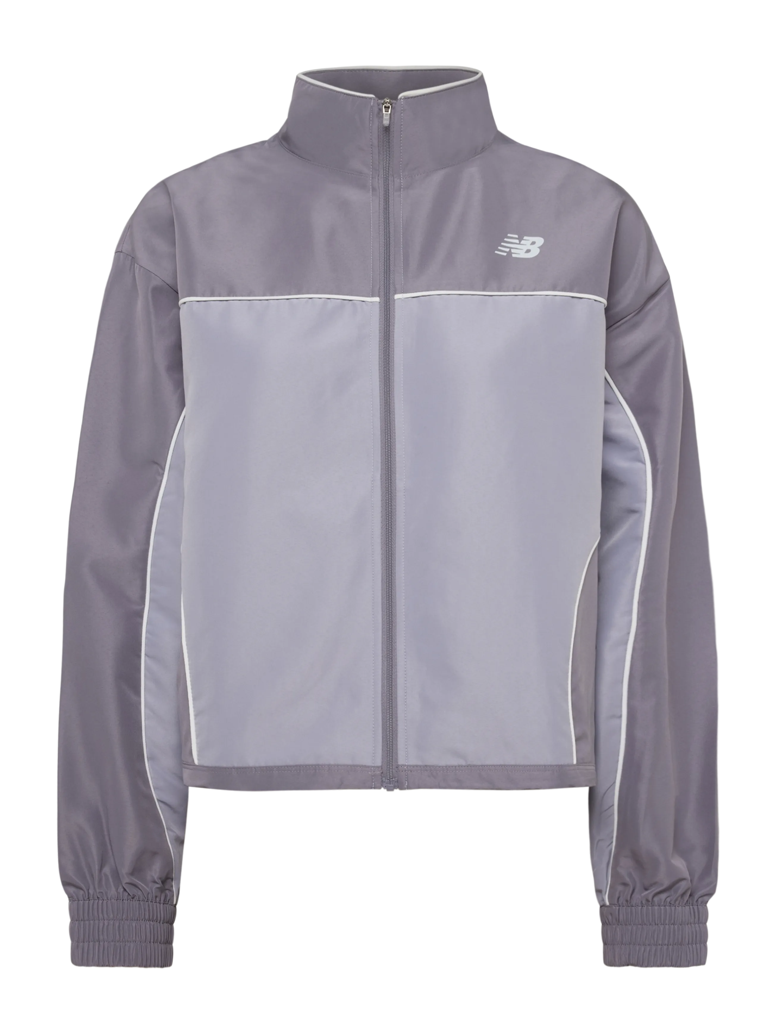 New Balance Trackside Woven Jacket, M, Grey, Sport Jackets > Sport Casual Jackets, Dame