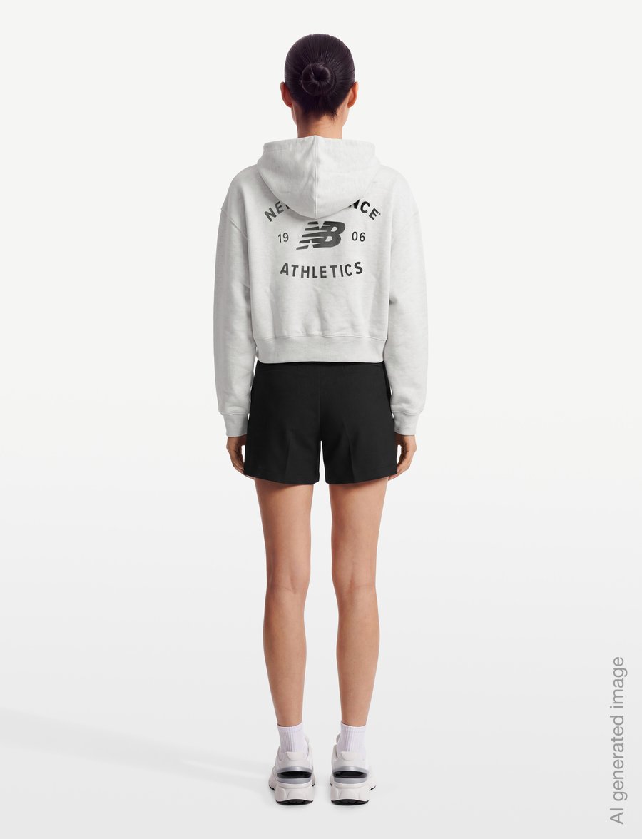 New Balance - Reimagined Fleece Full Zip - kapuutsiga dressipluusid - ash heather - 4
