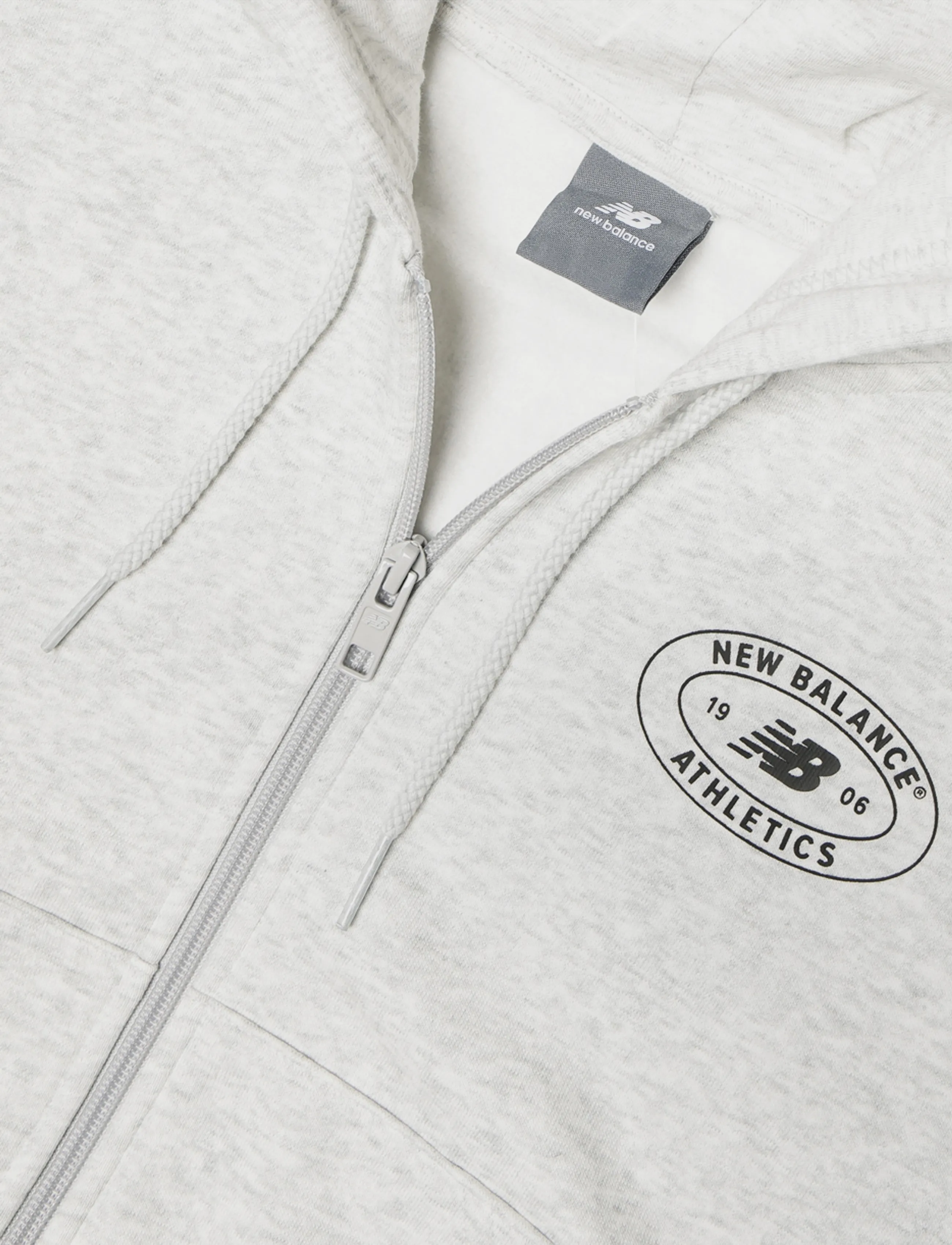 New Balance - Reimagined Fleece Full Zip - kapuzenpullover - ash heather - 2