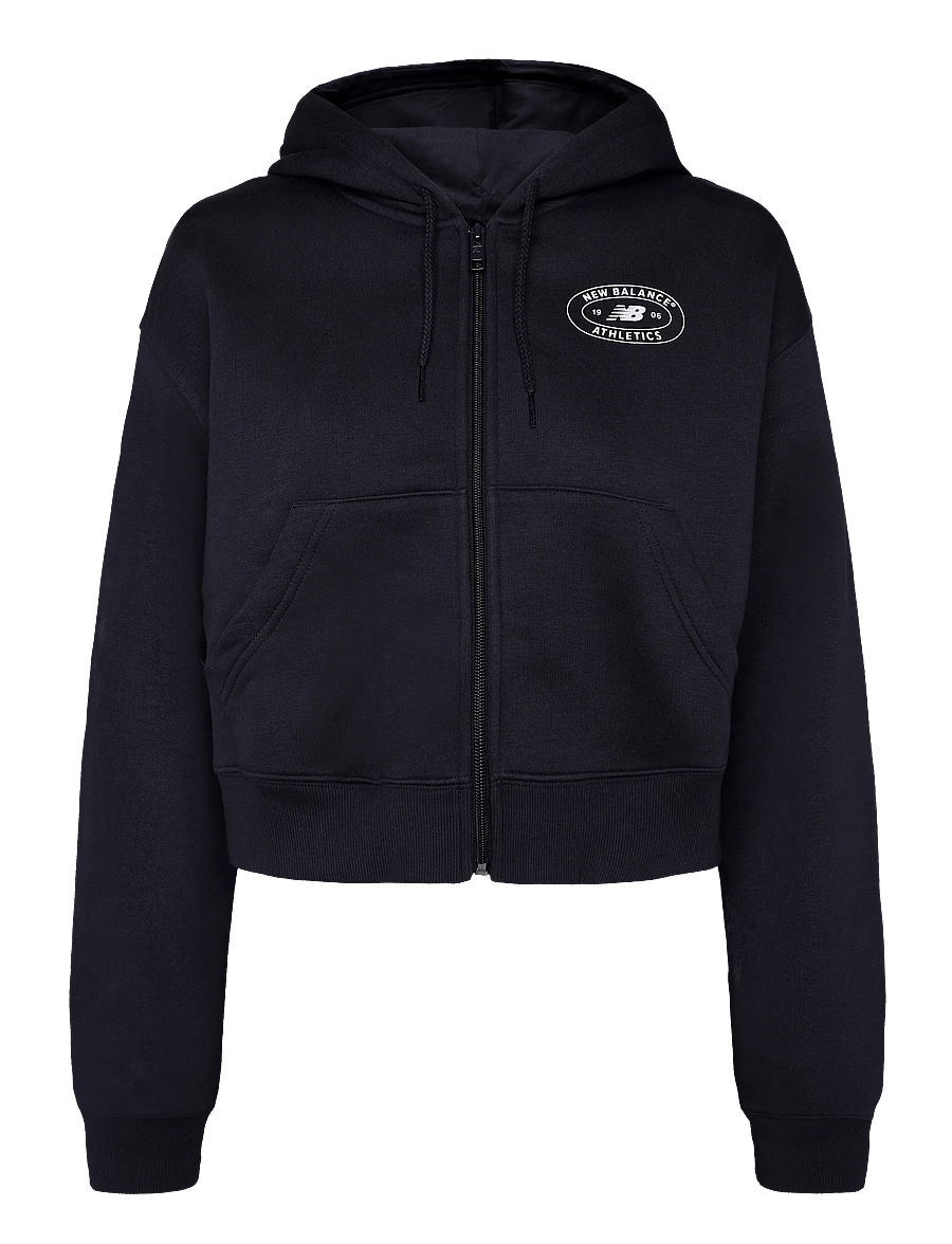 New Balance - Reimagined Fleece Full Zip - sweatshirts - dark night - 0