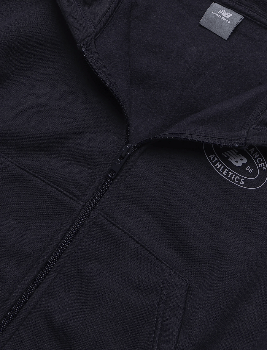 New Balance - Reimagined Fleece Full Zip - sweatshirts - dark night - 2