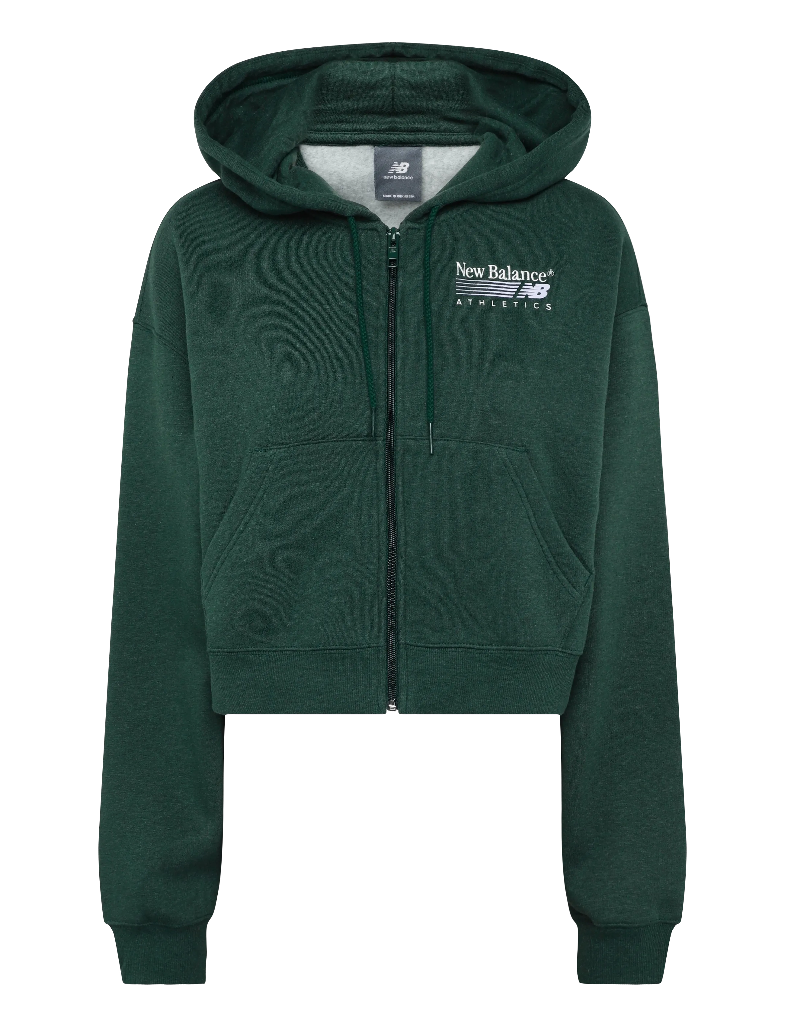 New Balance Trackside Fleece Full Zip - Nyheter - NORDIC GREEN HEATHER / green