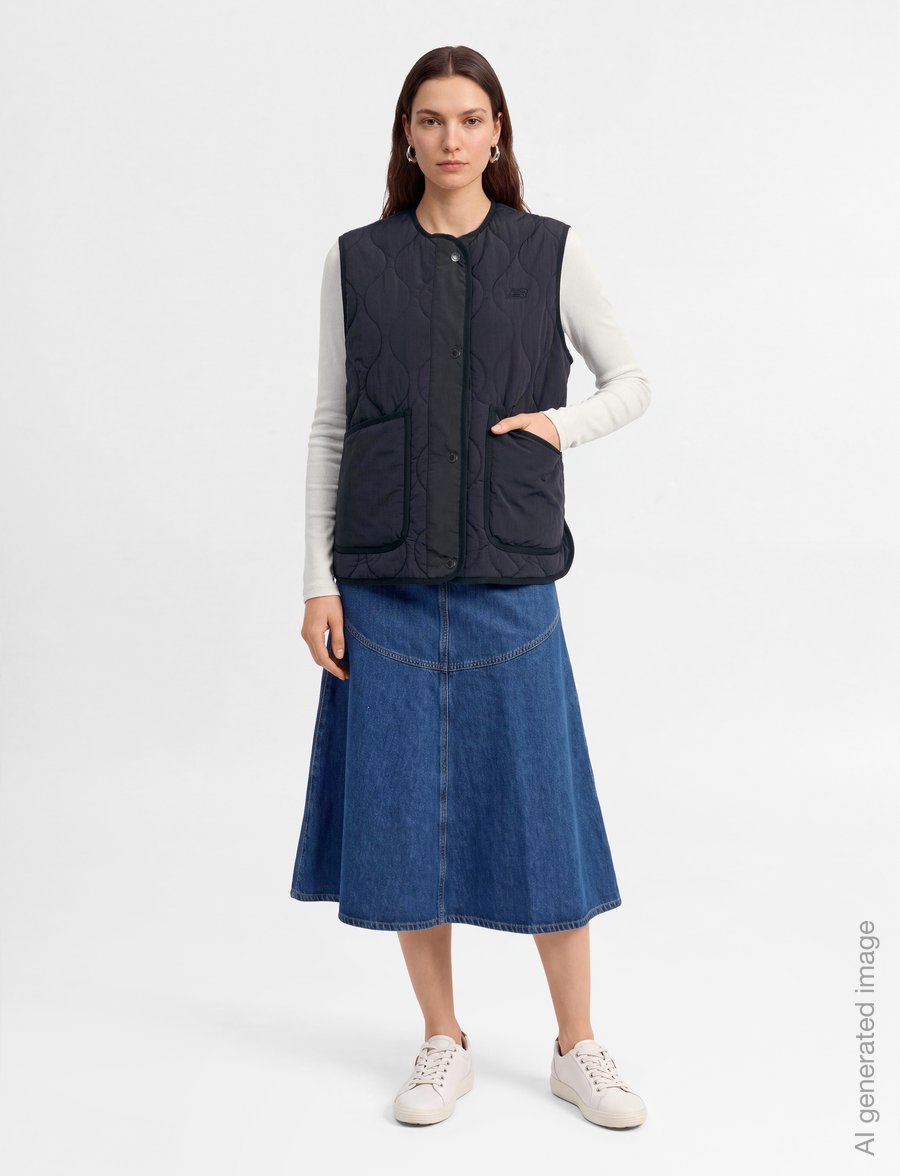 New Balance - Quilted Vest - outdoor - dark night - 0
