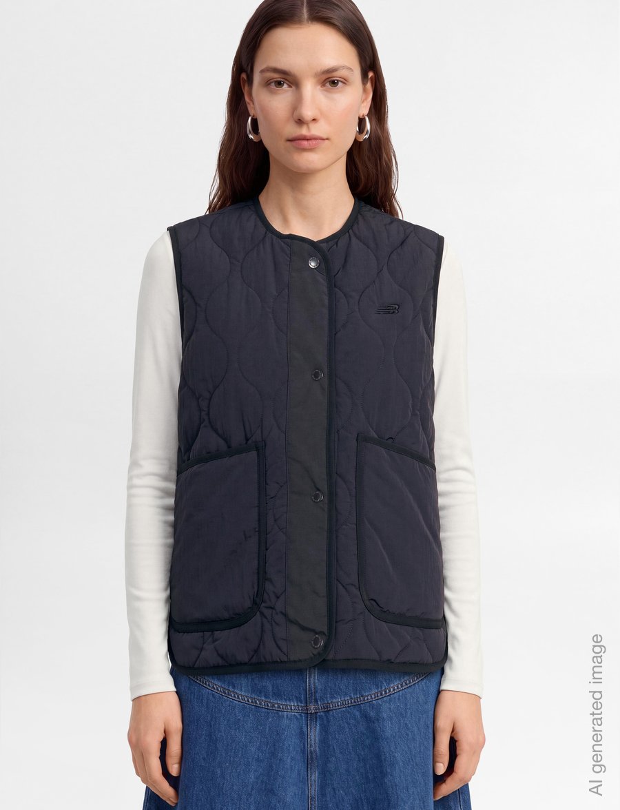 New Balance - Quilted Vest - outdoor - dark night - 3