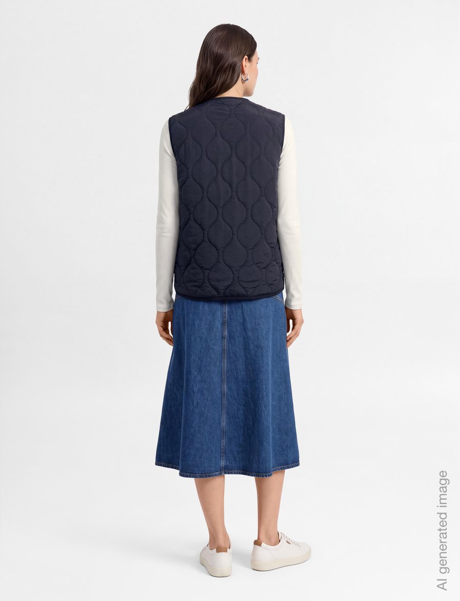 New Balance - Quilted Vest - outdoor - dark night - 4