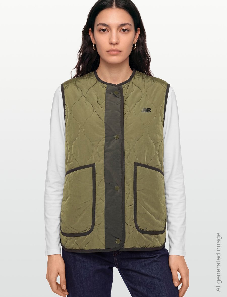 New Balance - Quilted Vest - odzież zewnętrzna - wakame - 3