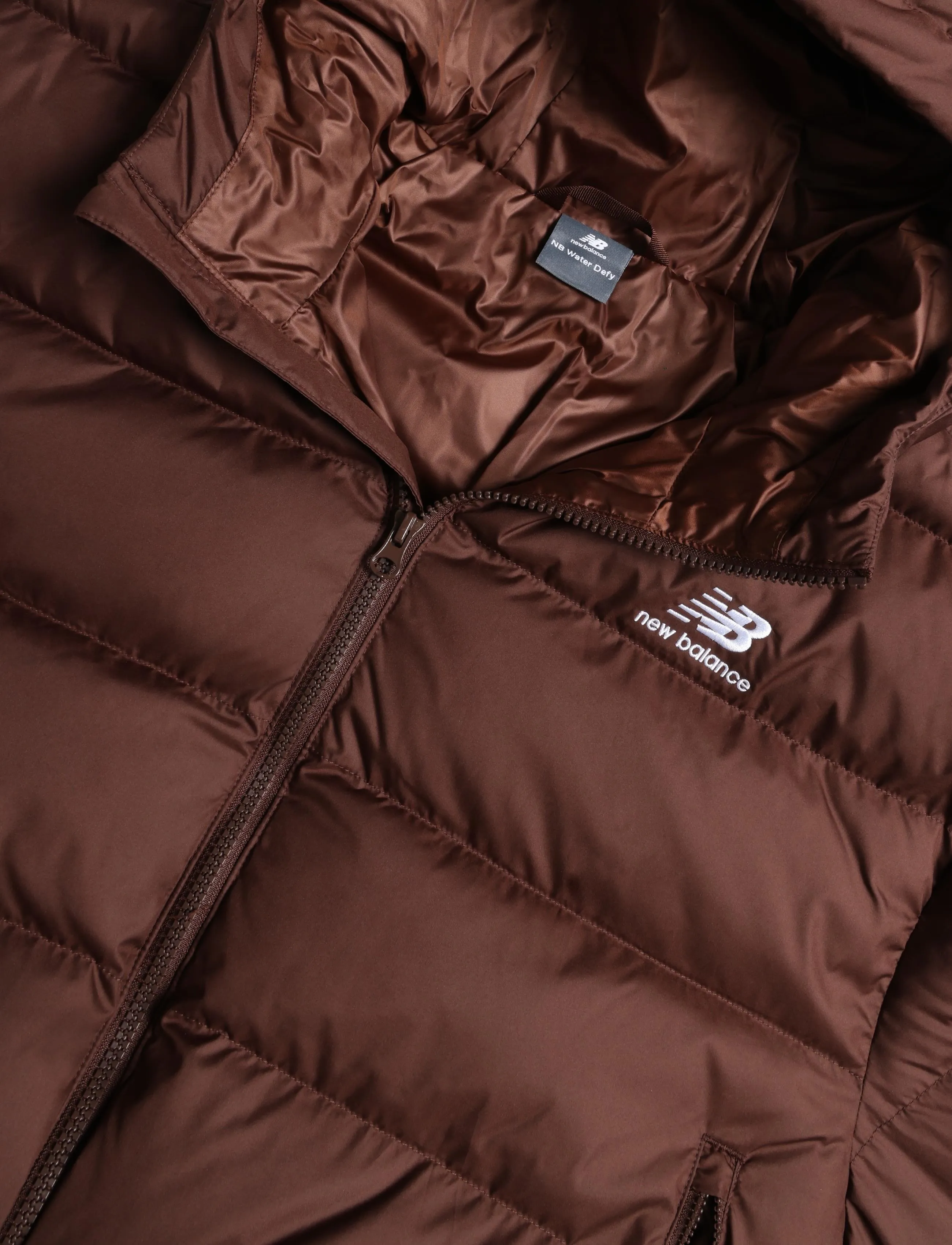 New Balance - Boston Puffer Jacket - sulejoped ja voodriga joped - pumpernickel - 2