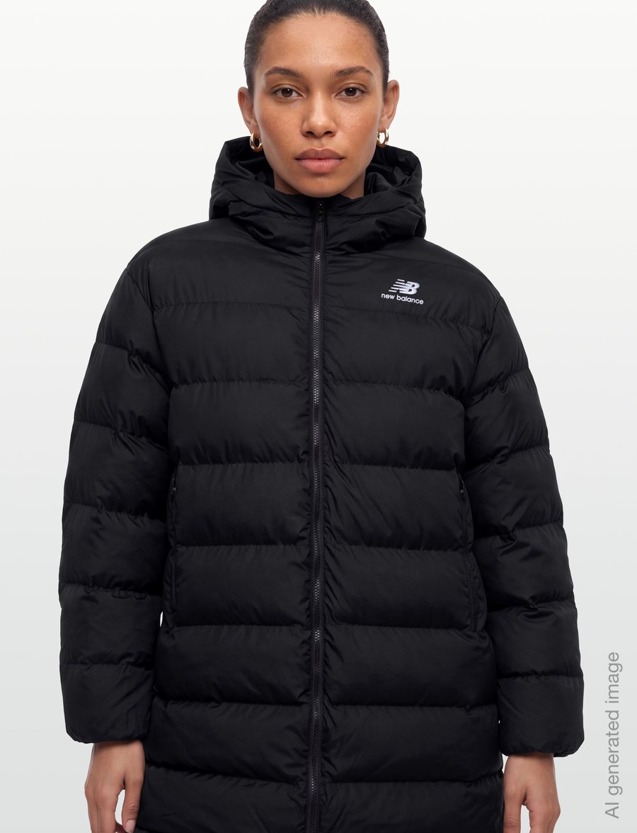 New Balance - Boston Long Puffer Jacket - down jackets - black - 3