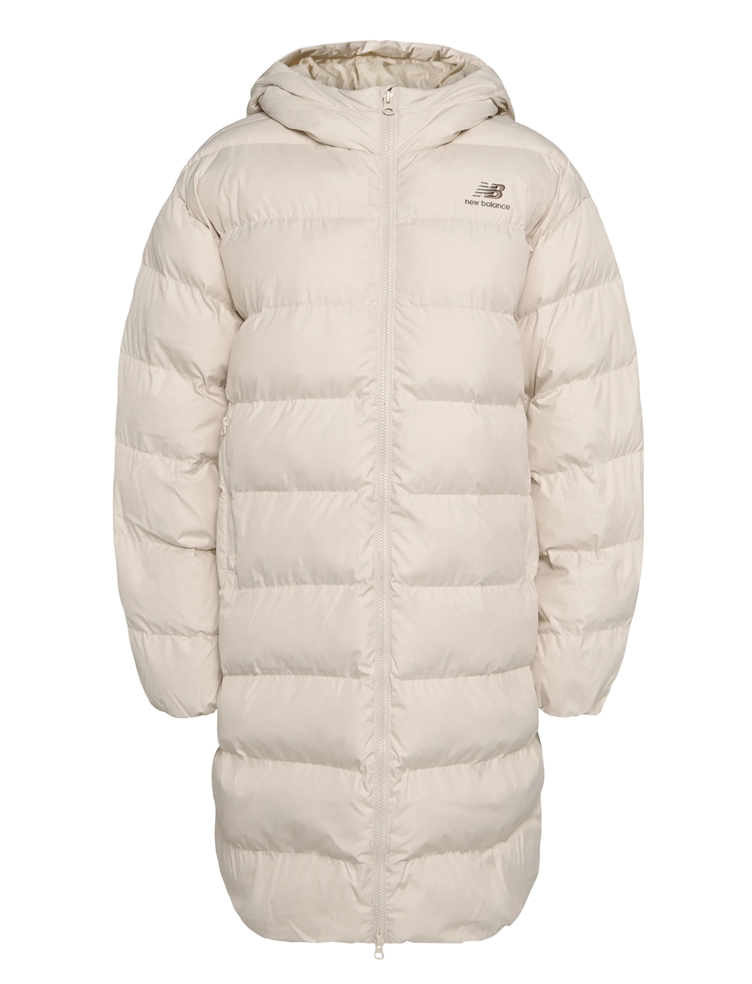 New Balance Boston Long Puffer Jacket - Jakker & Frakker - LINEN / cream