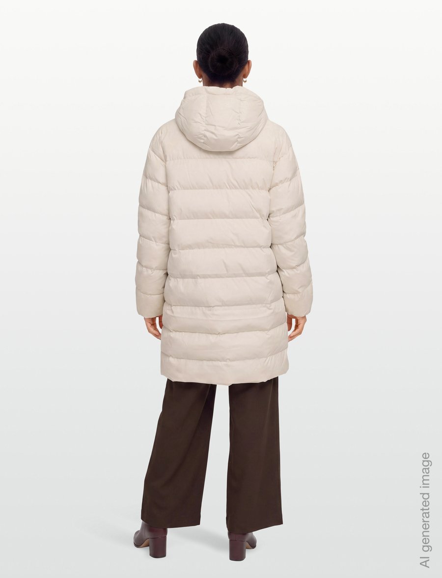 New Balance - Boston Long Puffer Jacket - daunenjacken - linen - 4