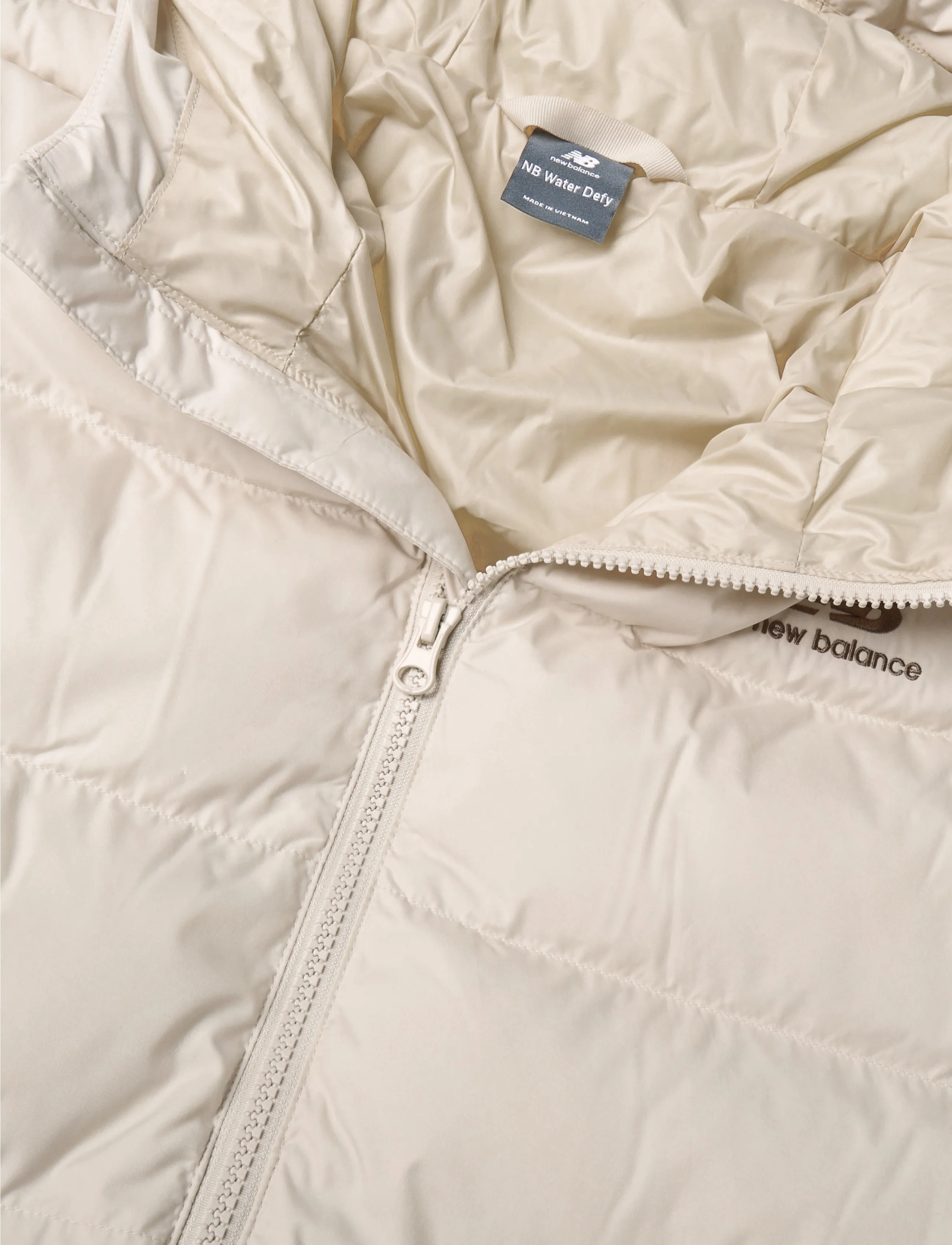 New Balance - Boston Long Puffer Jacket - linen - 2