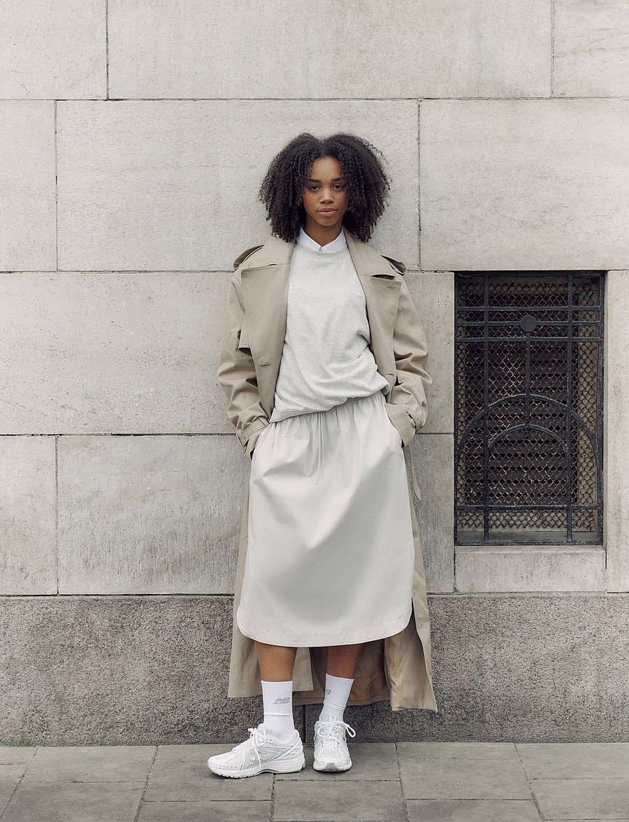 New Balance - Twill Midi Skirt - grey matter - 0