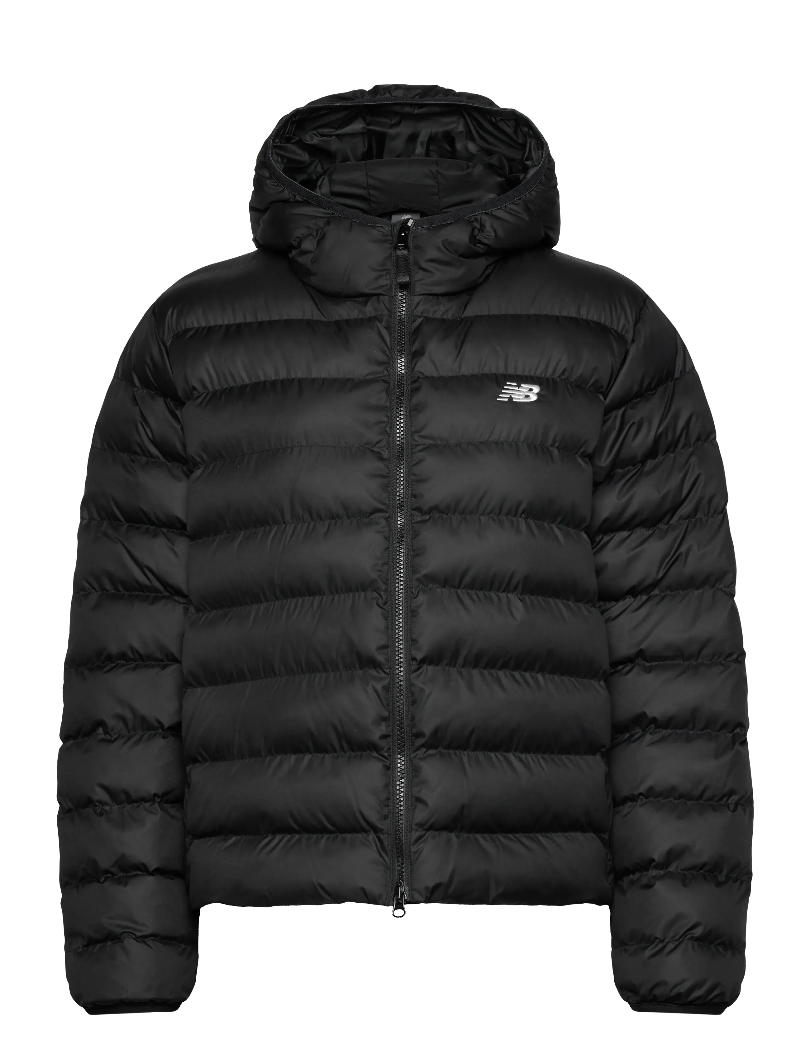 New Balance Sport Essentials Hooded Puffer Jacket, XL, Black, Sport Jackets > Sport Padded Jackets, Dame