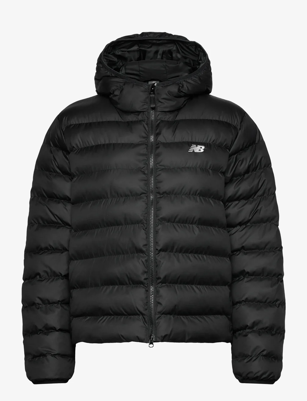 New Balance - Sport Essentials Hooded Puffer Jacket - dunjakker - black - 0