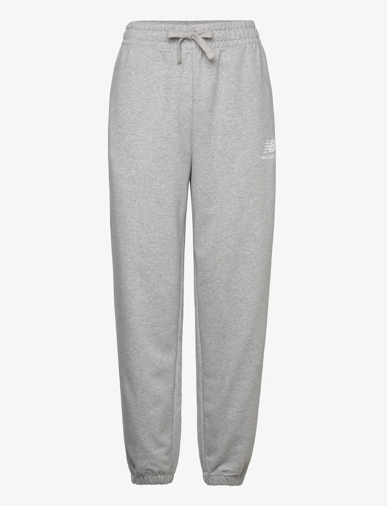 New Balance - Essentials Stacked Logo French Terry Sweatpant - athletic grey - 0