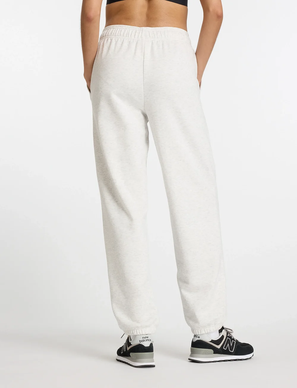 New Balance - Sport Essentials French Terry Jogger - träningsbyxor - ash heather - 5