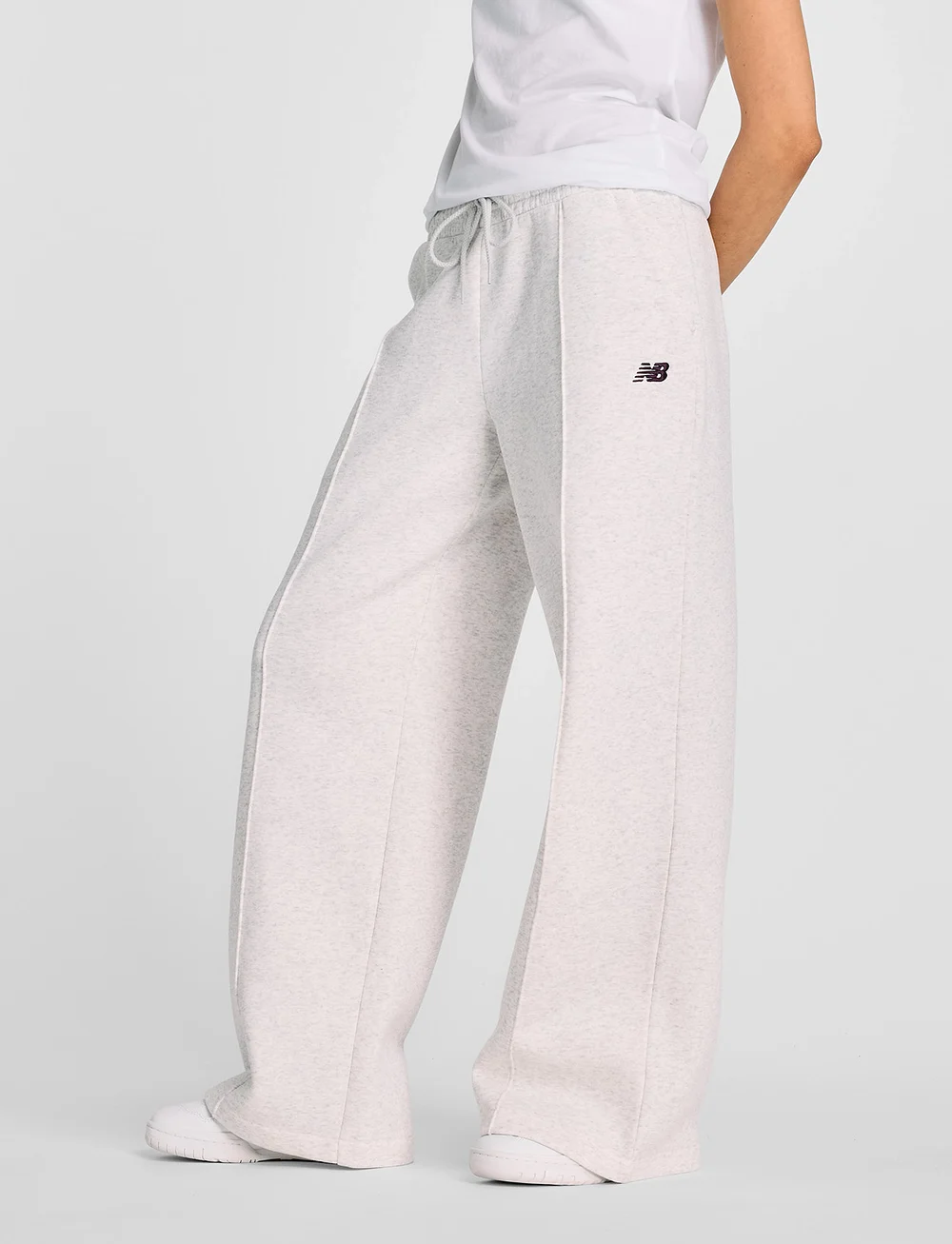 Nike fleece wide leg pants sale