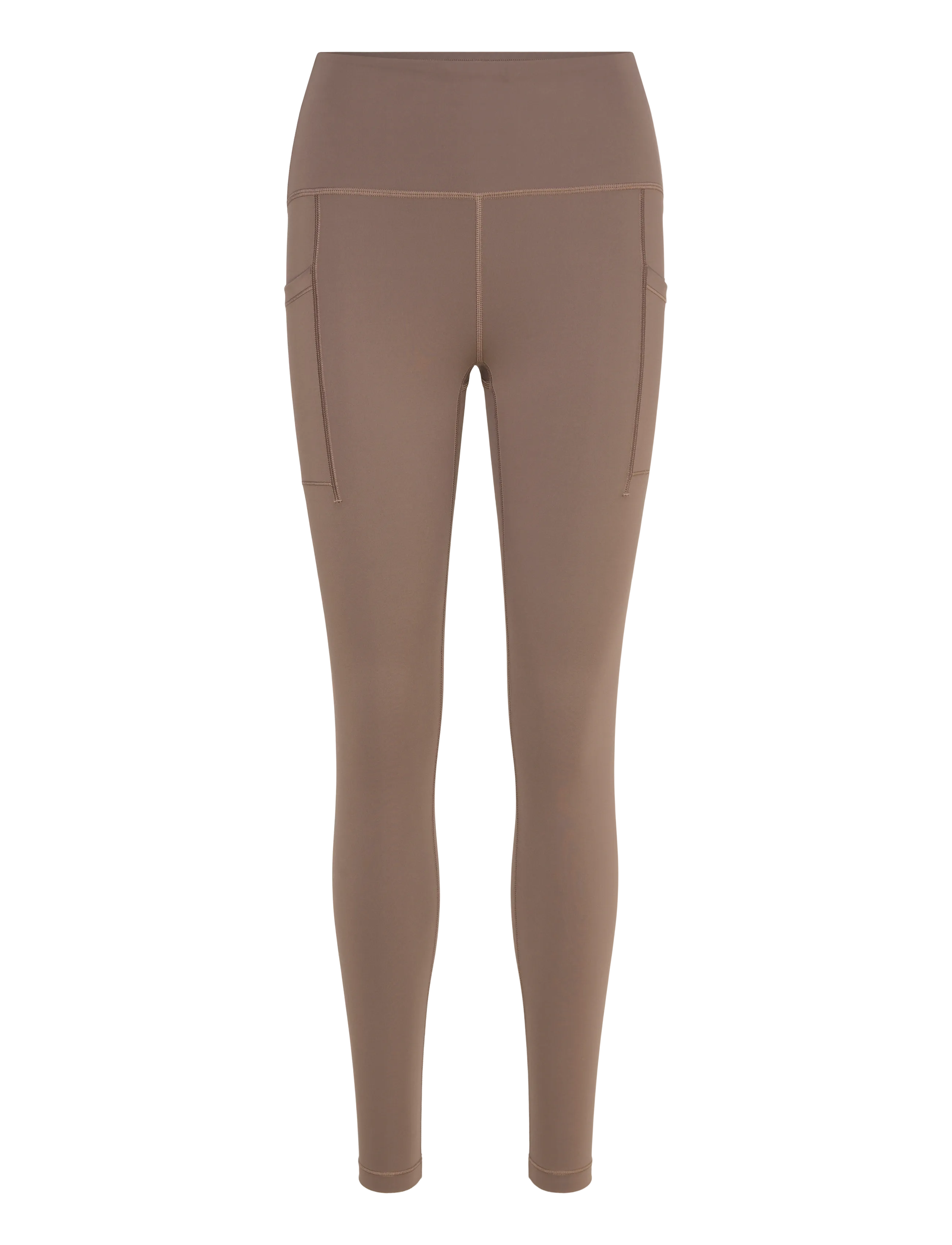 New Balance Rc Pocket Legging 25", Kvinder, Højtaljede Lomme Leggings, Brun, Str: XL