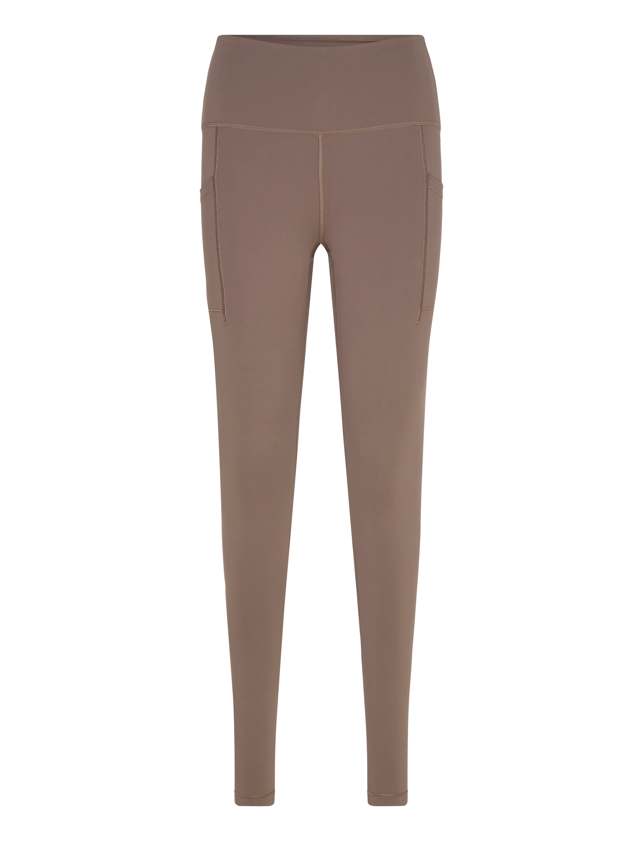 New Balance Rc Pocket Legging 27", Kvinder, Højtaljede Lomme Leggings, Brun, Str: L