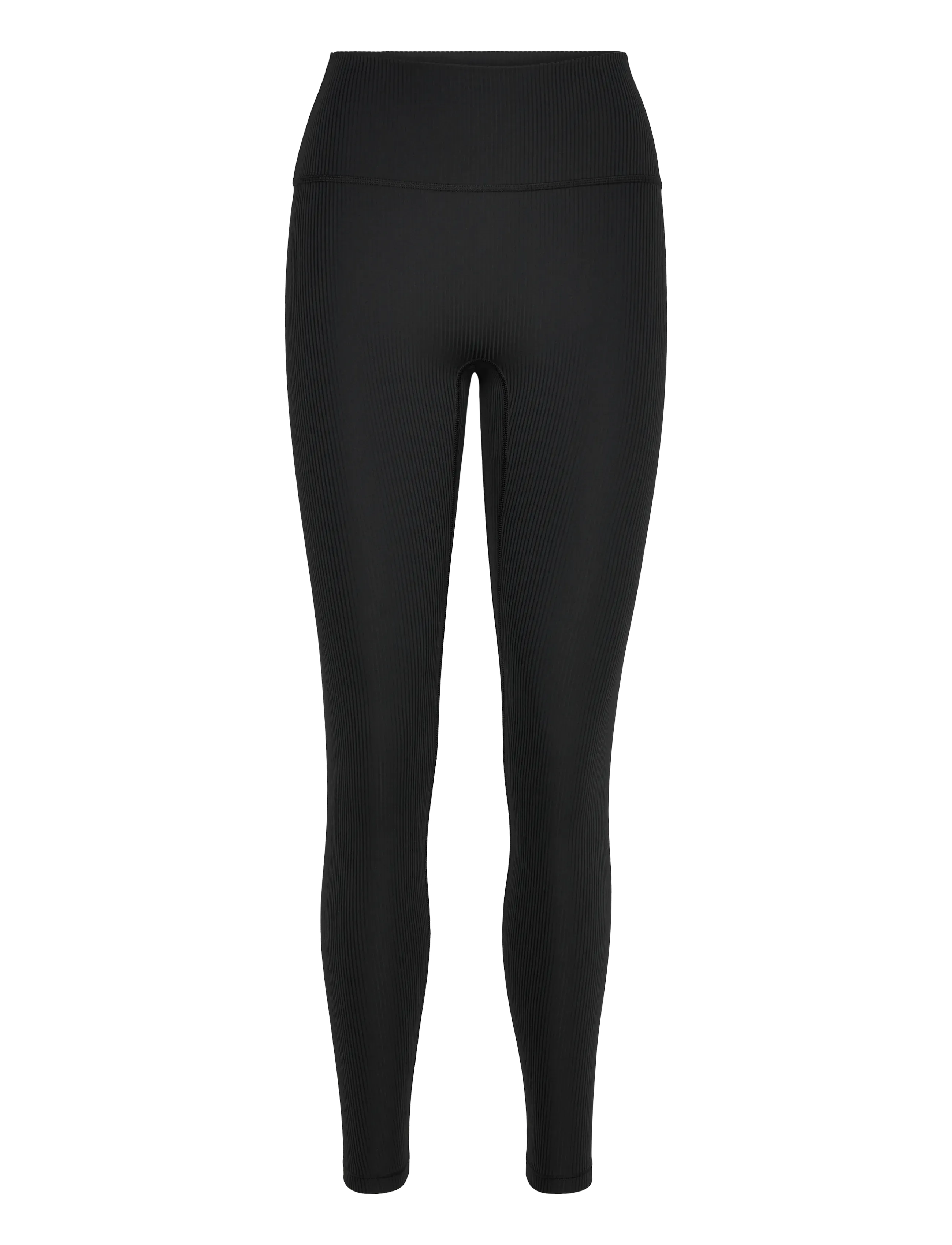 Ribbed High Rise Legging 27" - BLACK