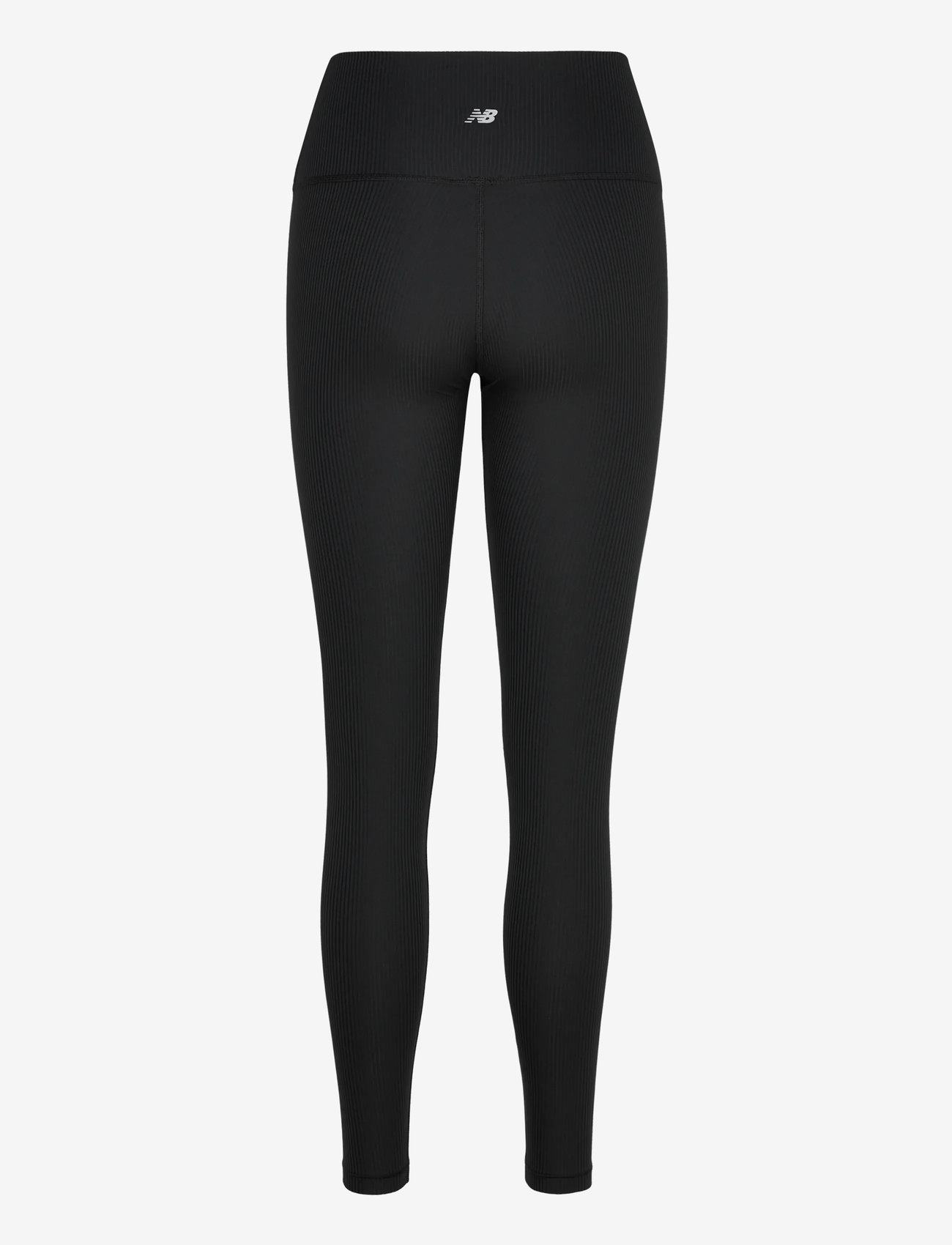 New Balance - Ribbed High Rise Legging 27" - lauftights - black - 1