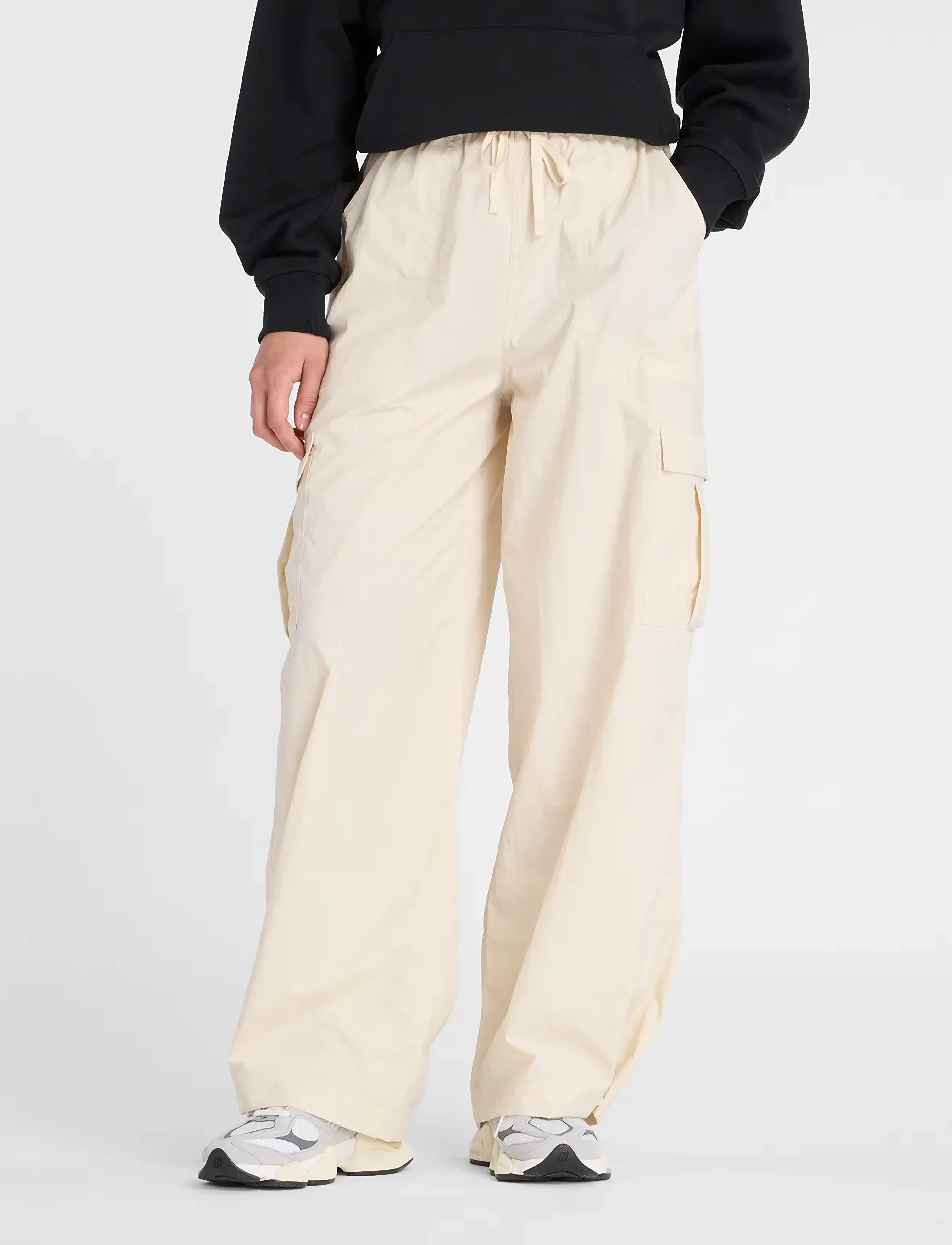 New Balance Woven Cargo Pant - Bukser - LINEN / cream