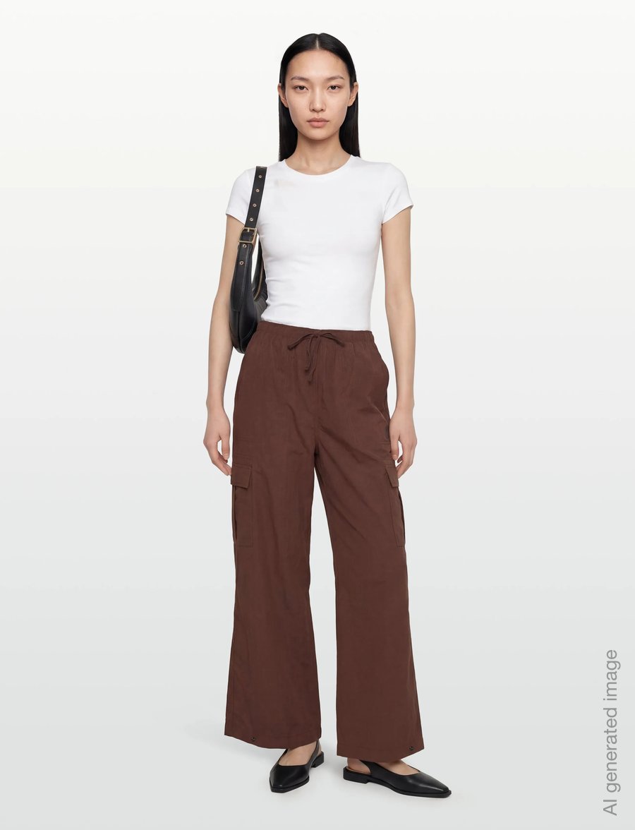 New Balance - Woven Cargo Pant - trainingshosen - pumpernickel - 0