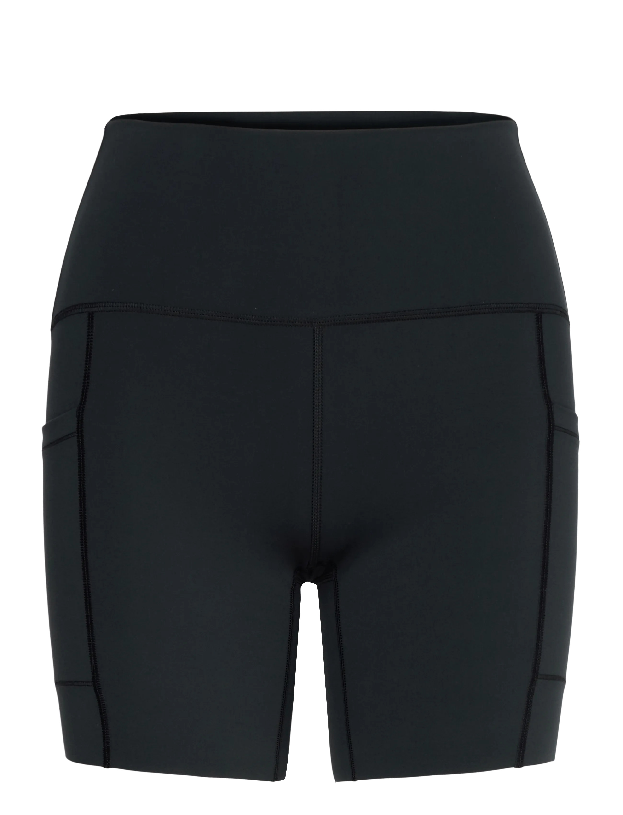 New Balance NB Sleek Pocket High Rise Short 6" - New Balance - BLACK / black