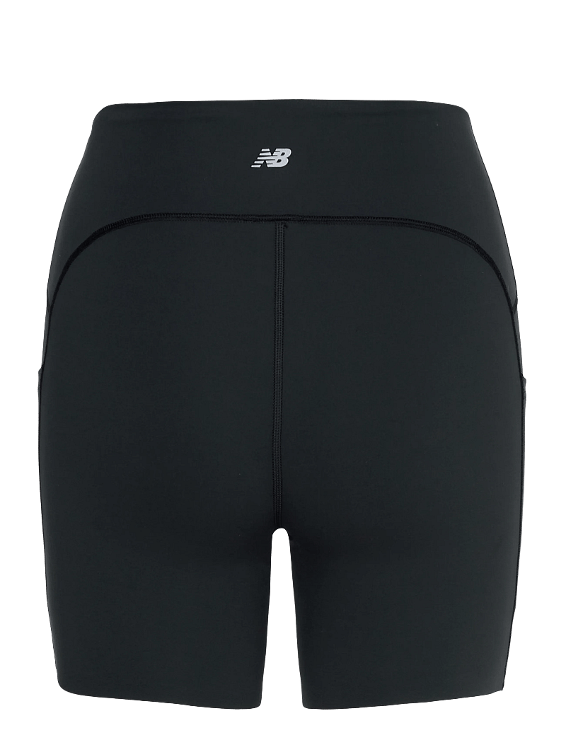 New Balance - NB Sleek Pocket High Rise Short 6" - lauftights - black - 1