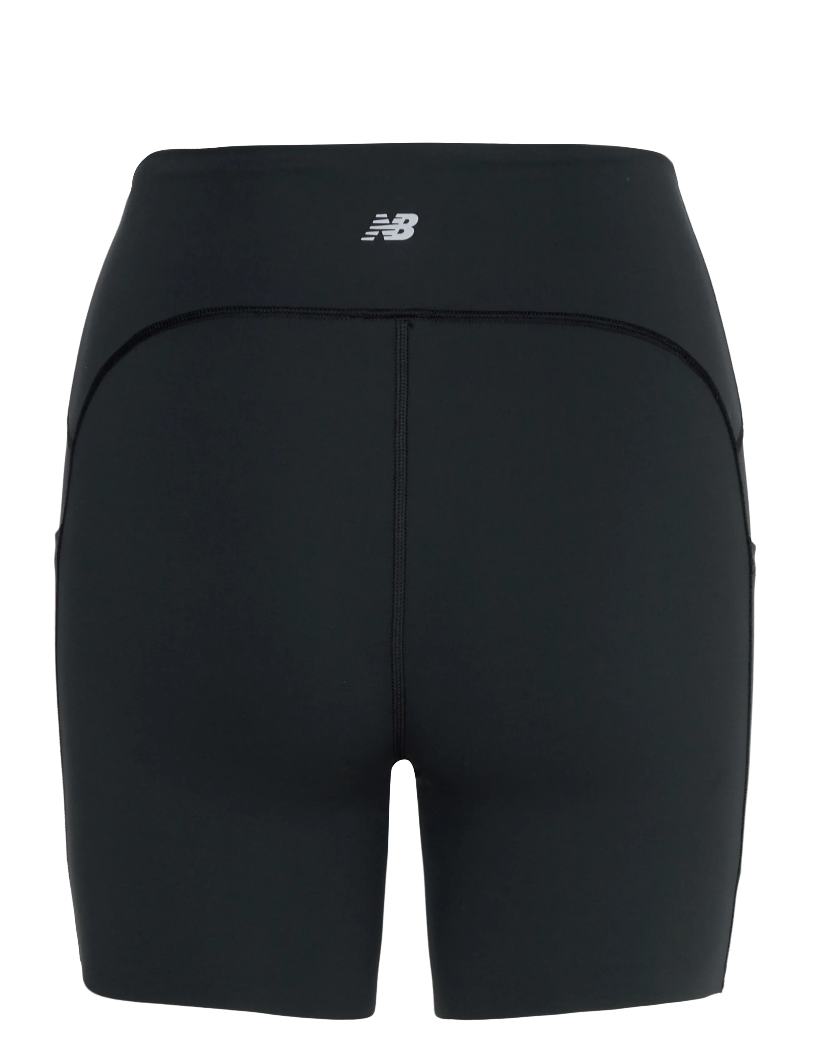 New Balance - NB Sleek Pocket High Rise Short 6" - lauftights - black - 1