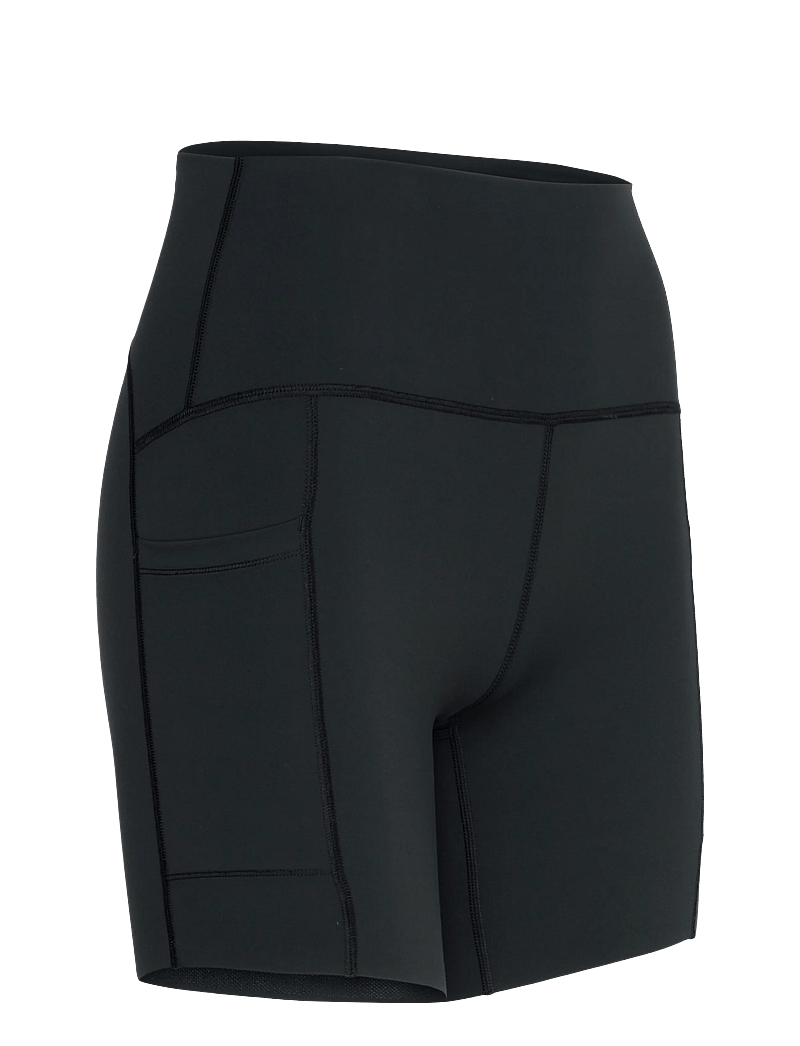 New Balance - NB Sleek Pocket High Rise Short 6" - lauftights - black - 2