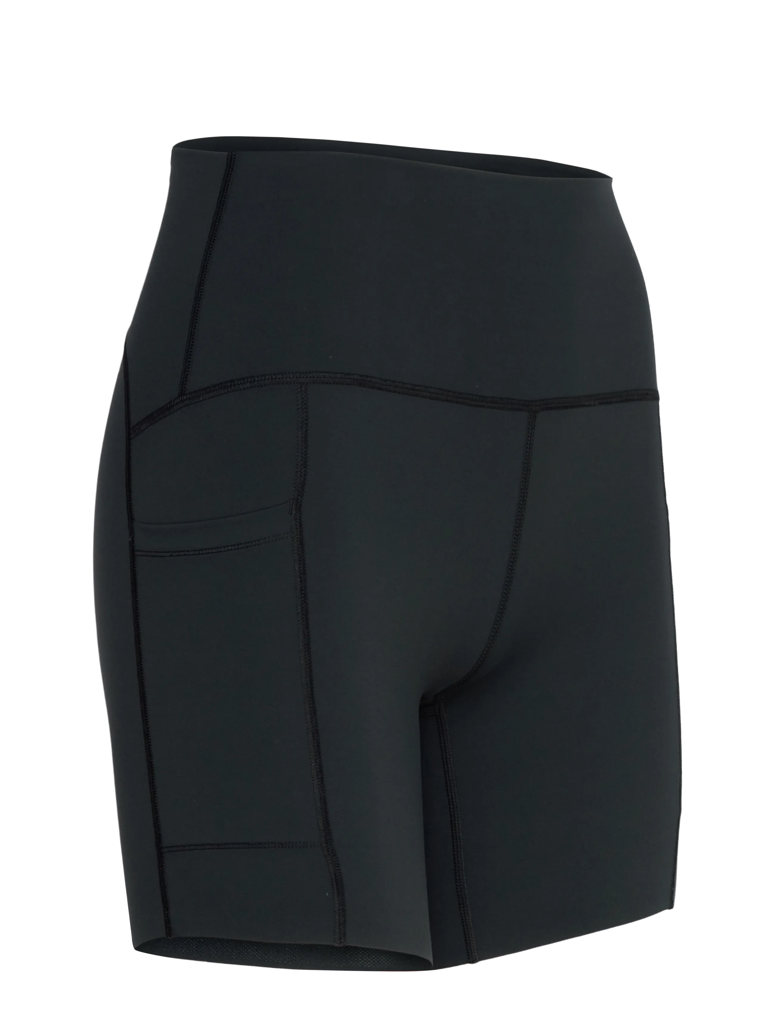 New Balance - NB Sleek Pocket High Rise Short 6" - lauftights - black - 2