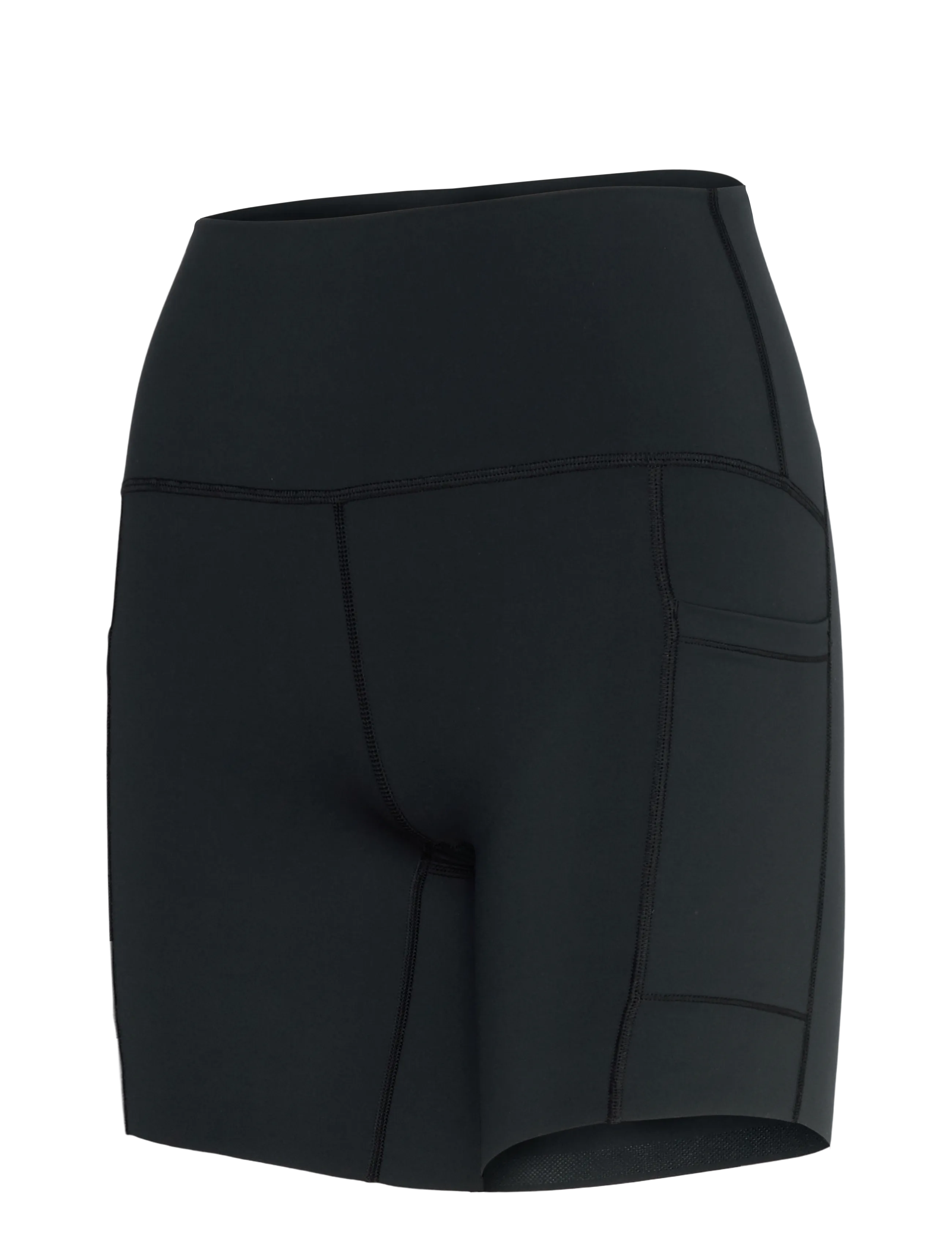 New Balance - NB Sleek Pocket High Rise Short 6" - lauftights - black - 3