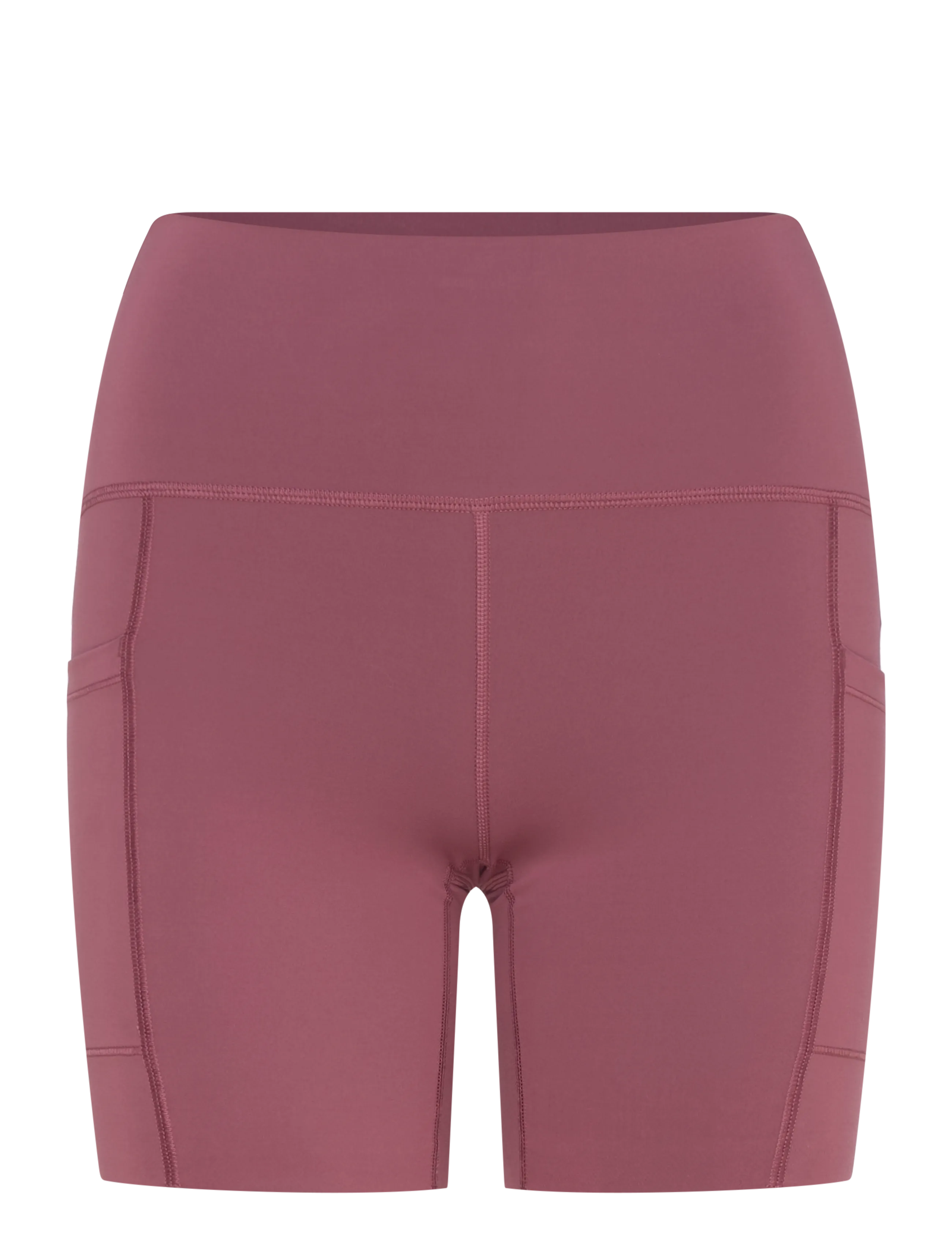 New Balance NB Sleek Pocket High Rise Short 6" - New Balance - WASHED BURGUNDY / burgundy