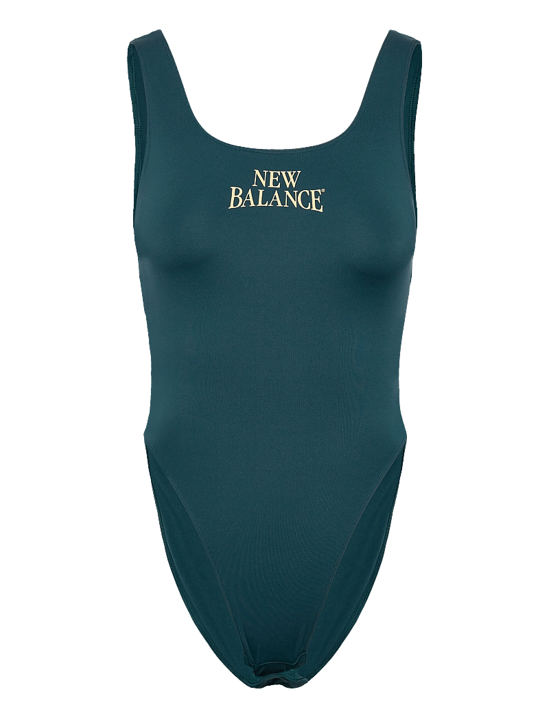 New Balance - Linear Heritage Bodysuit - pükskostüümid ja bodid - medusa green - 0