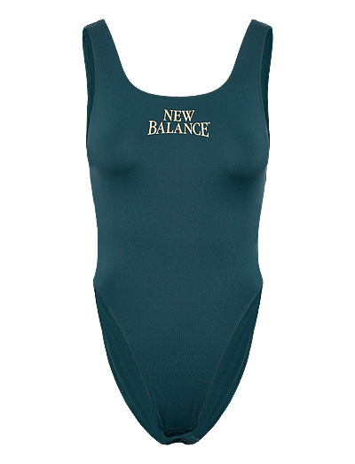 New Balance Linear Heritage Bodysuit - Toppar & T-shirts - MEDUSA GREEN / green
