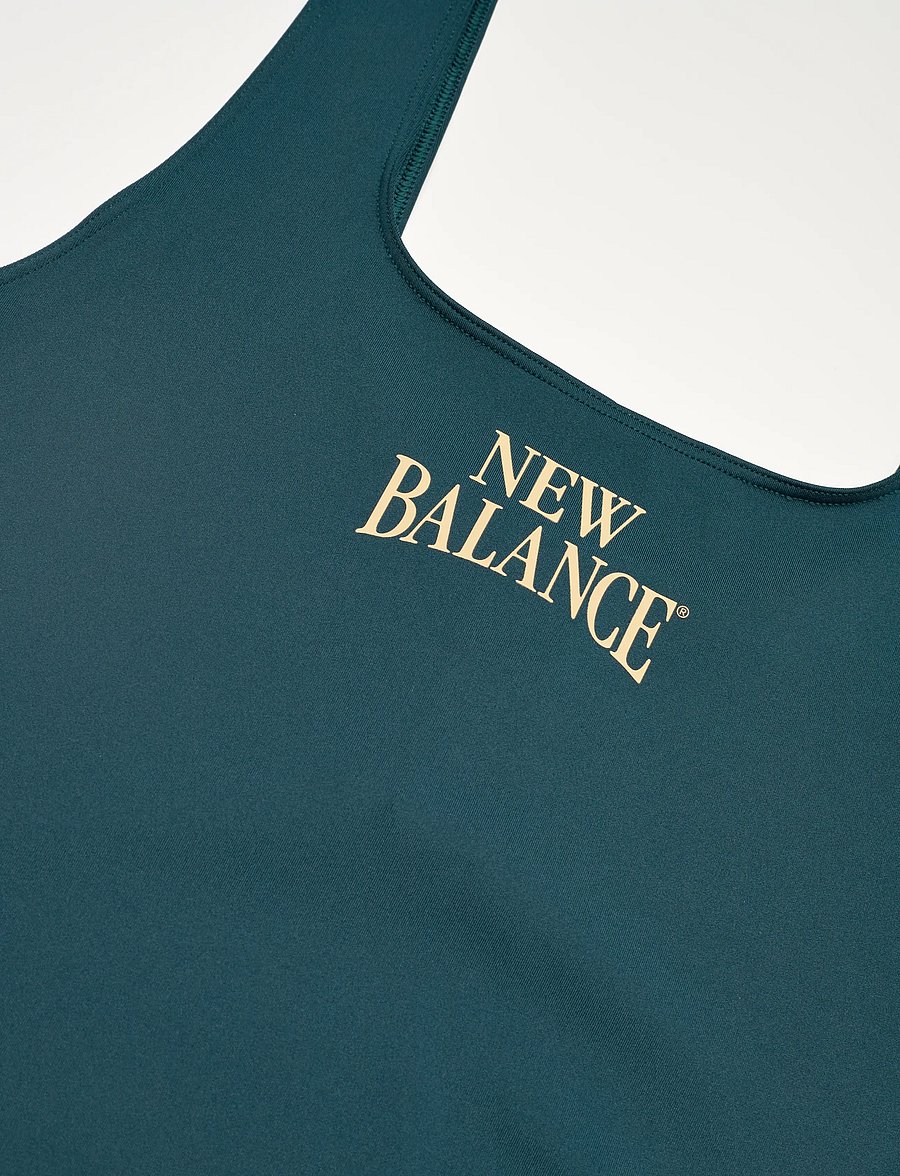 New Balance - Linear Heritage Bodysuit - jumpsuits & bodies - medusa green - 2