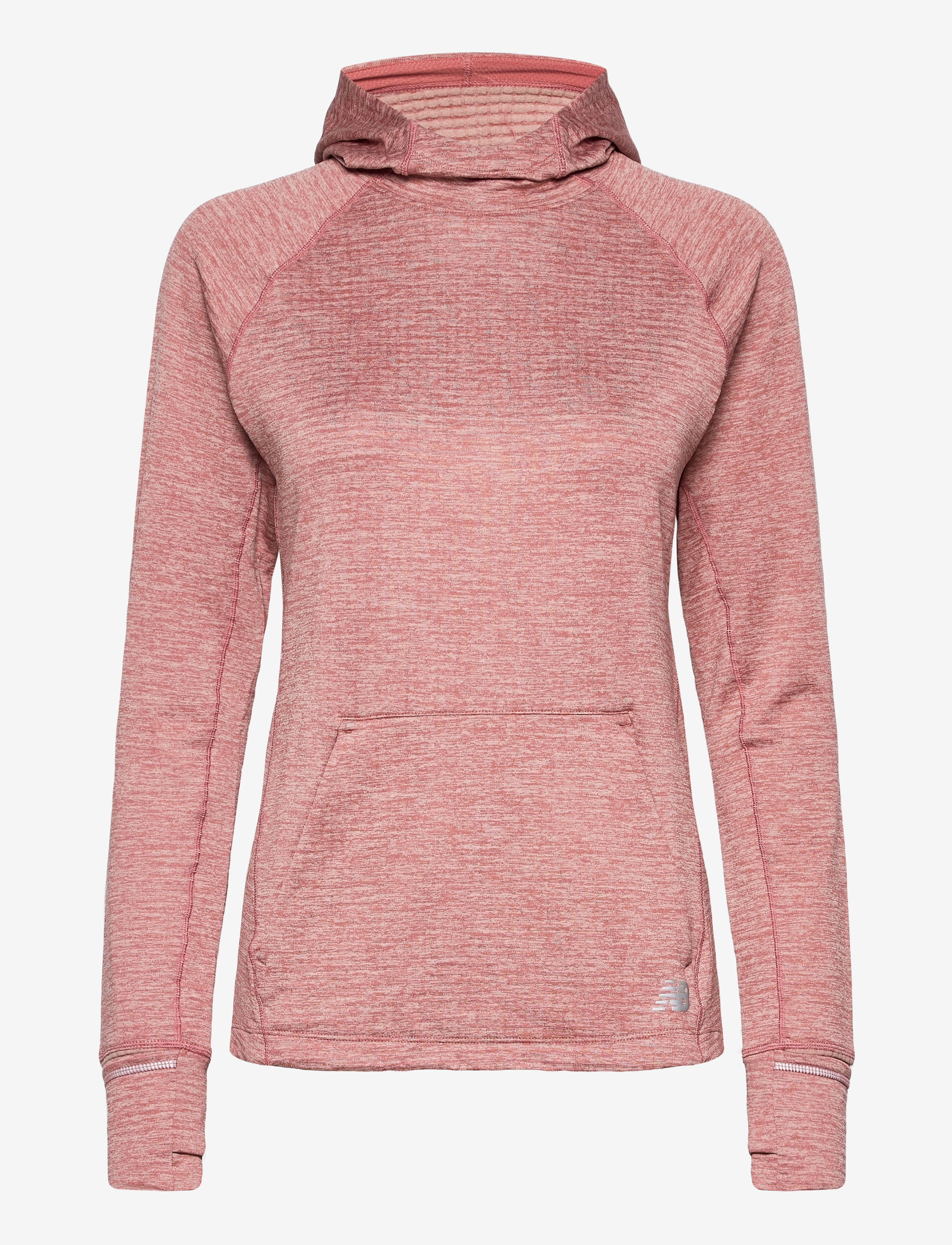 New Balance - NB HEAT GRID HOODIE - off red heather - 0