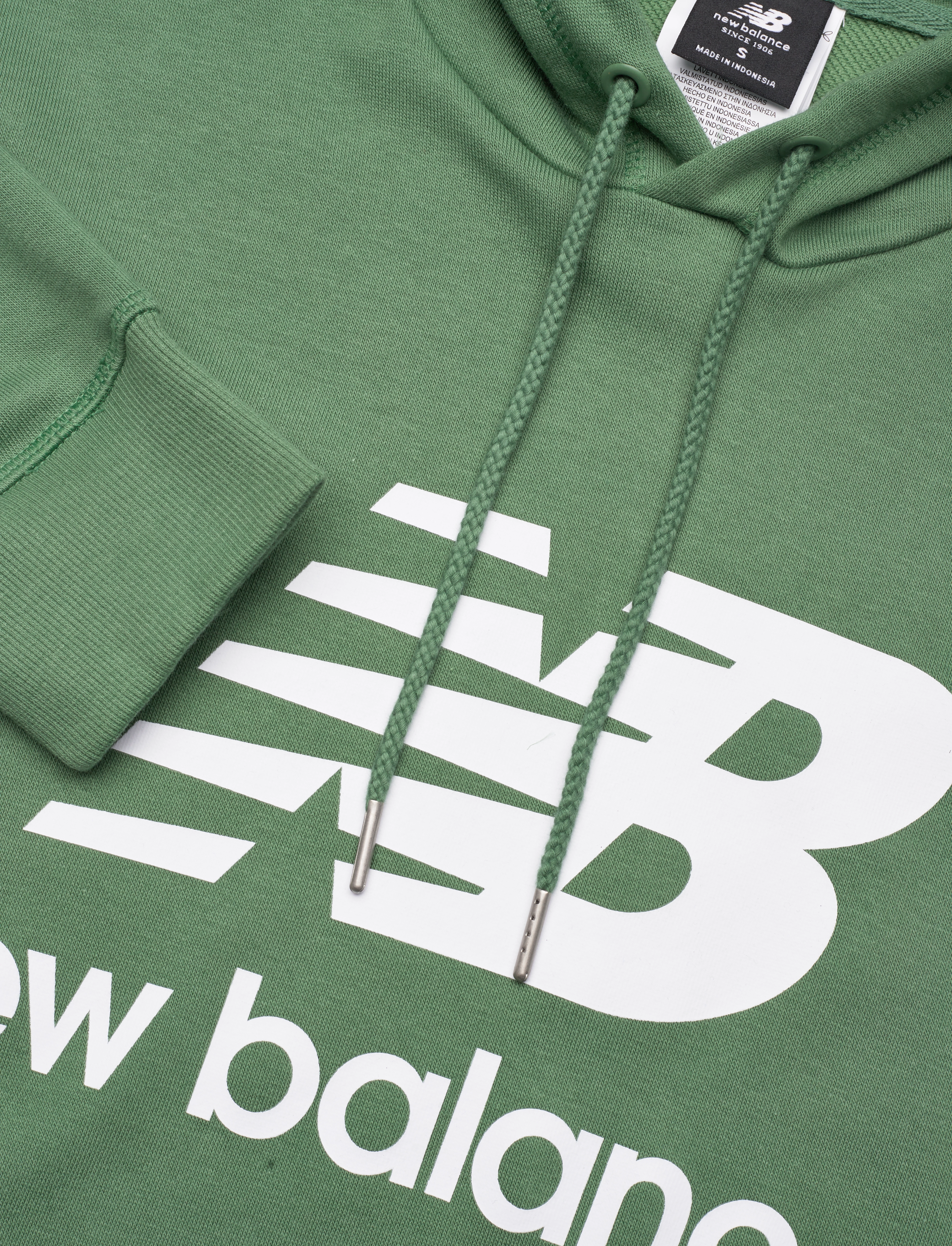 New Balance - NB Essentials Stacked Logo Oversized Pullover Hoodie - jade - 5