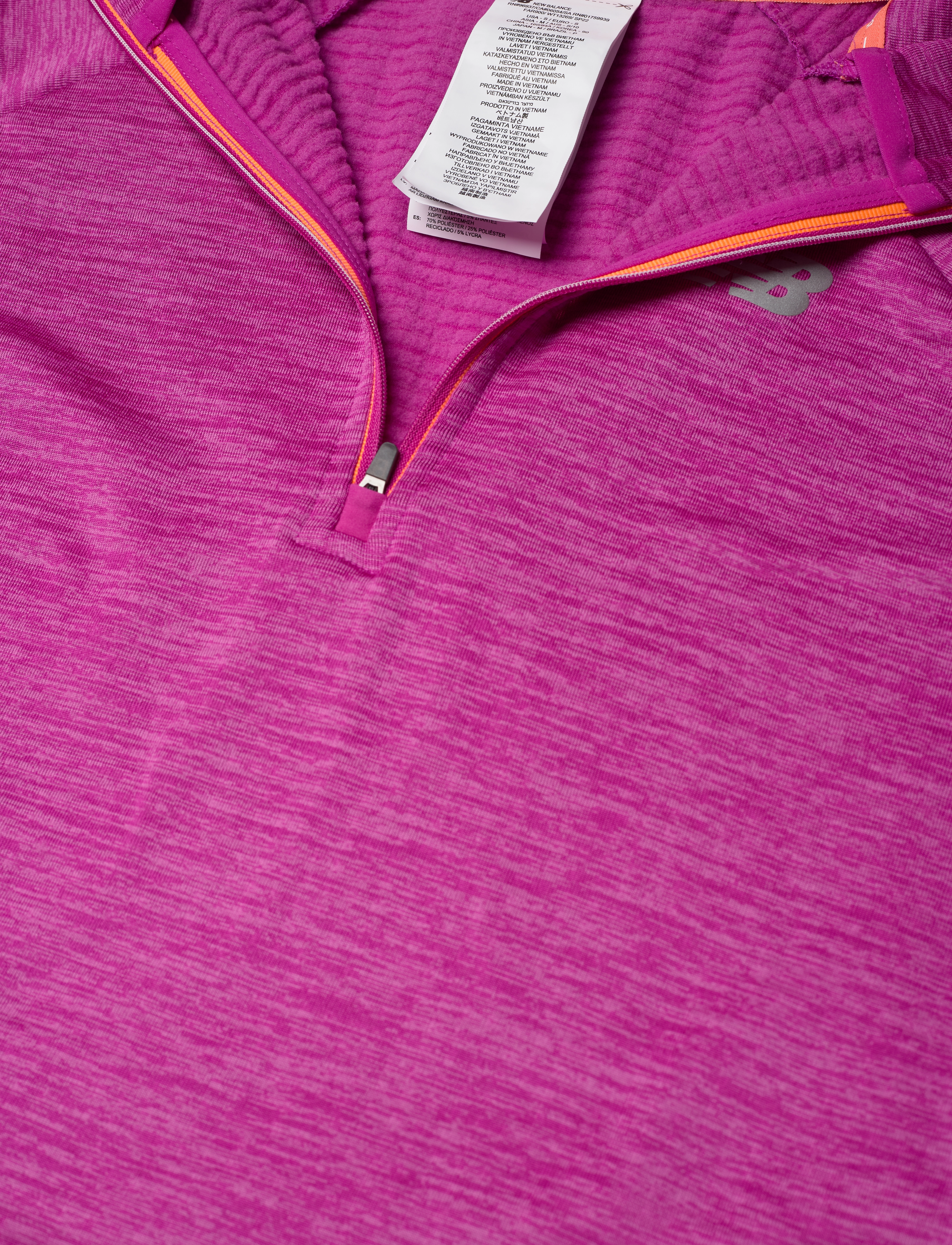New Balance - NB Heat Grid Half Zip - magenta pop heather - 2