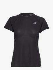 New Balance - Impact Run Short Sleeve - t-shirts & tops - black - 0