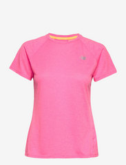 New Balance - Impact Run Short Sleeve - najniższe ceny - vibrant pink heather - 0